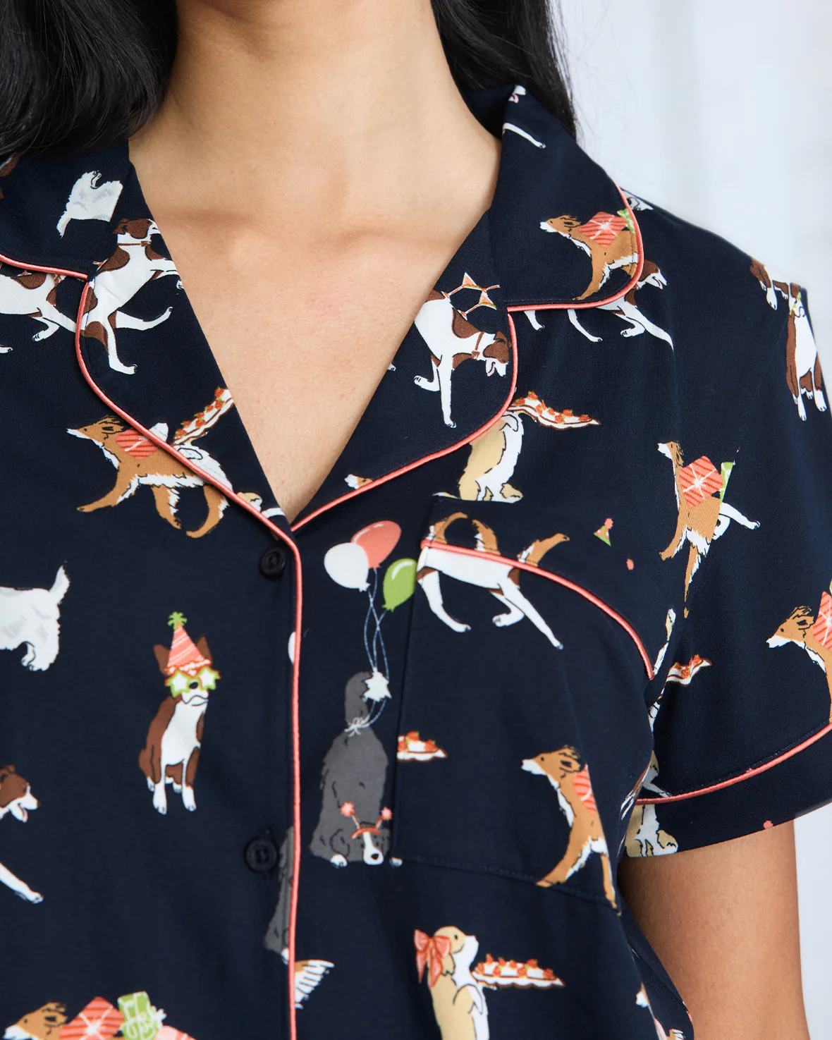 Birthday Party Dogs Print Short Pyjama Set - Image 3