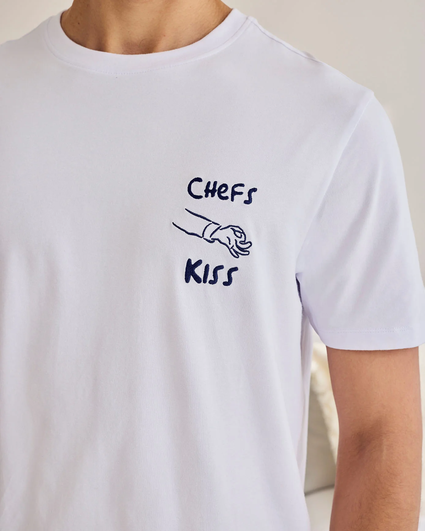 Chef Stripe Print Crew Long Pyjama Set - Image 3