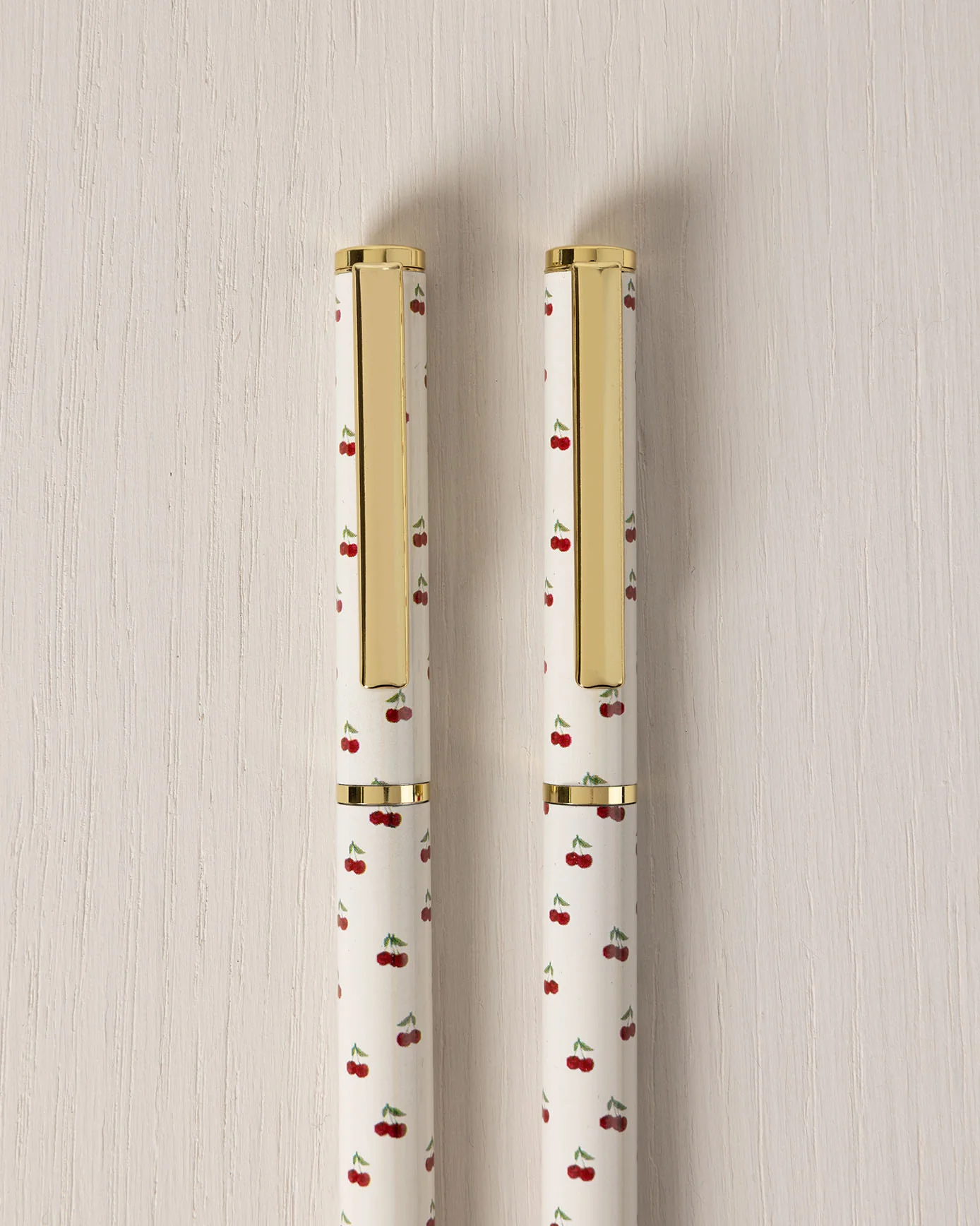 Cherry Stripe Print Two Pack Boxed Pen Set - Image 2