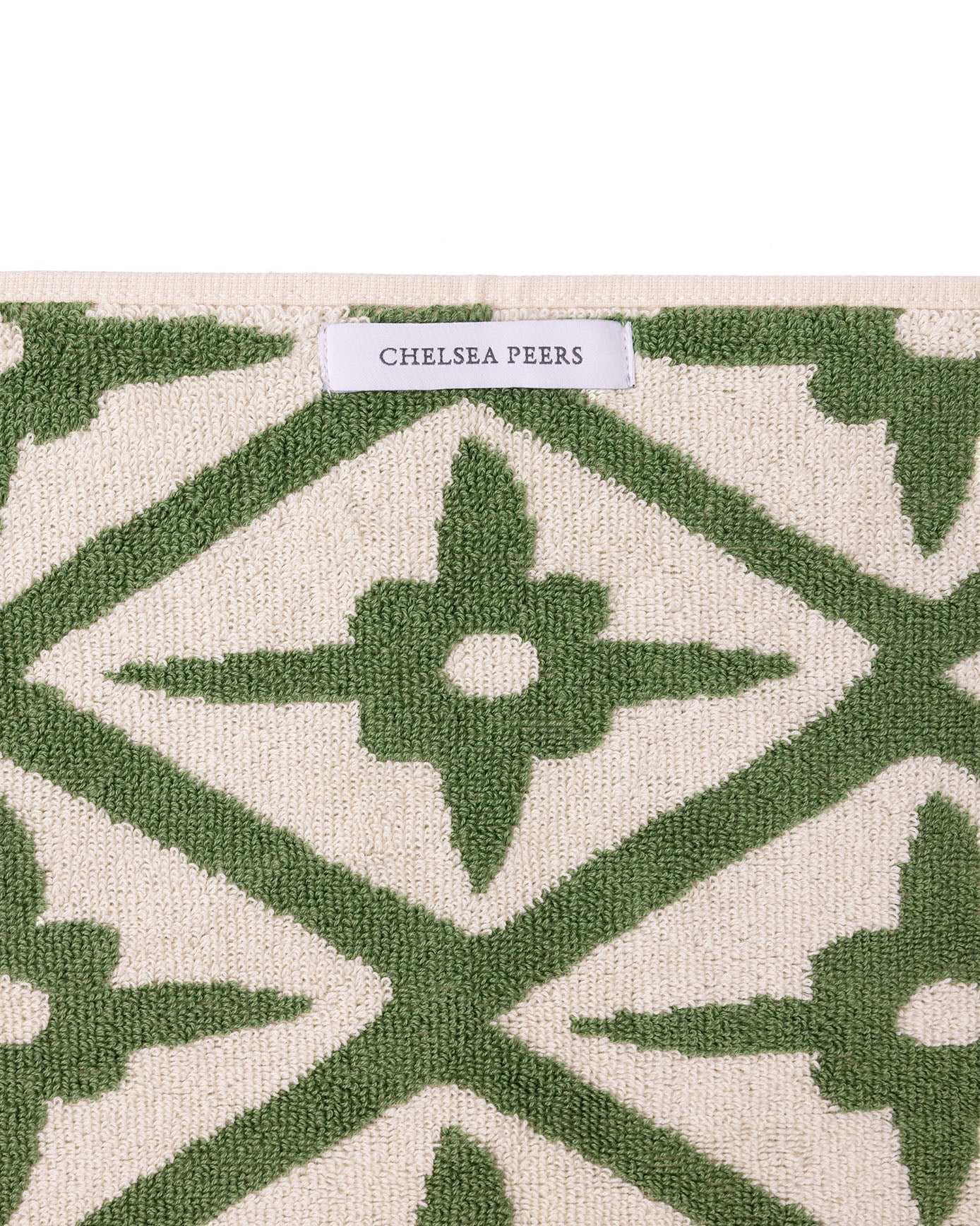 Cotton Geometric Garden Print Towel - Image 7