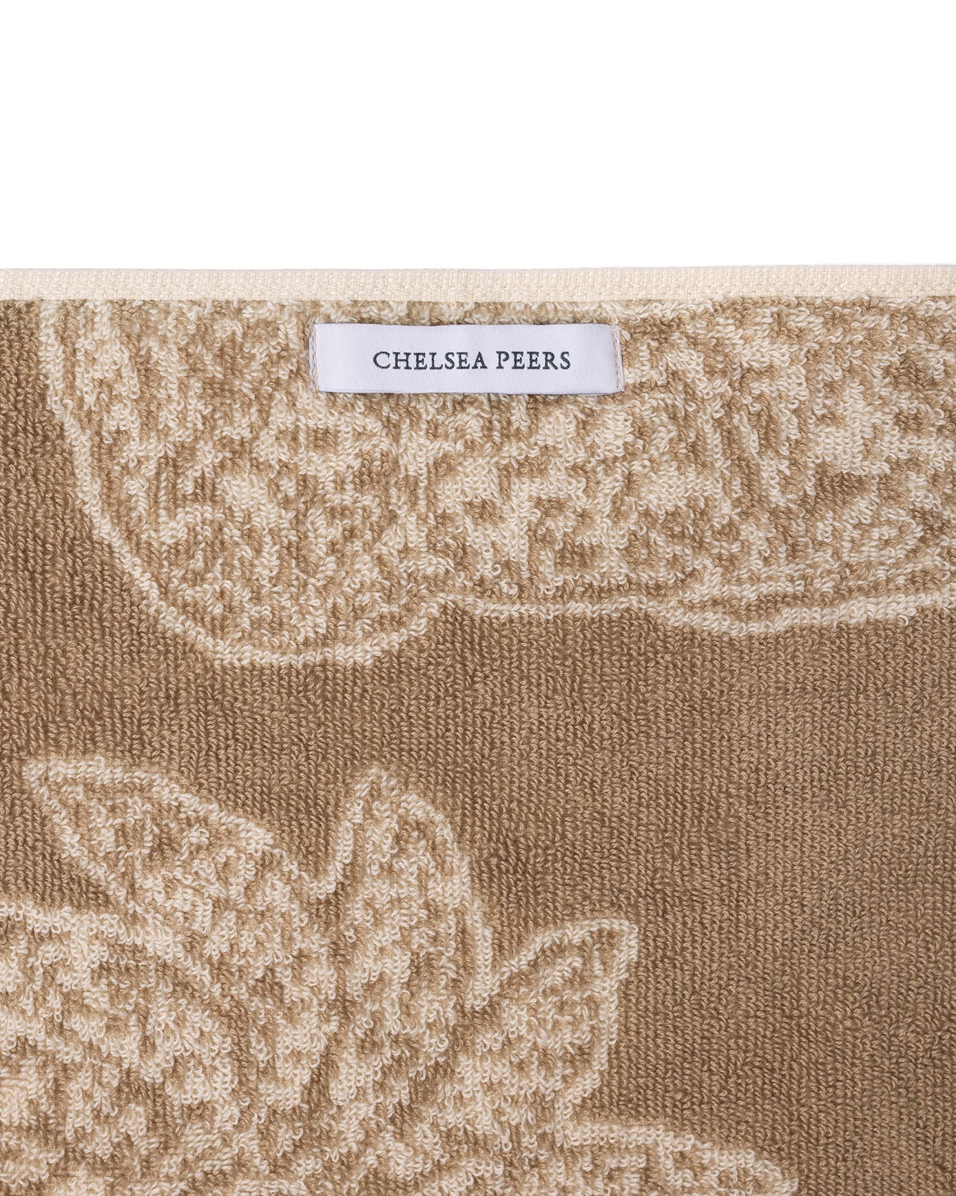 Cotton Midnight Leopard Print Towel - Taupe - Image 7