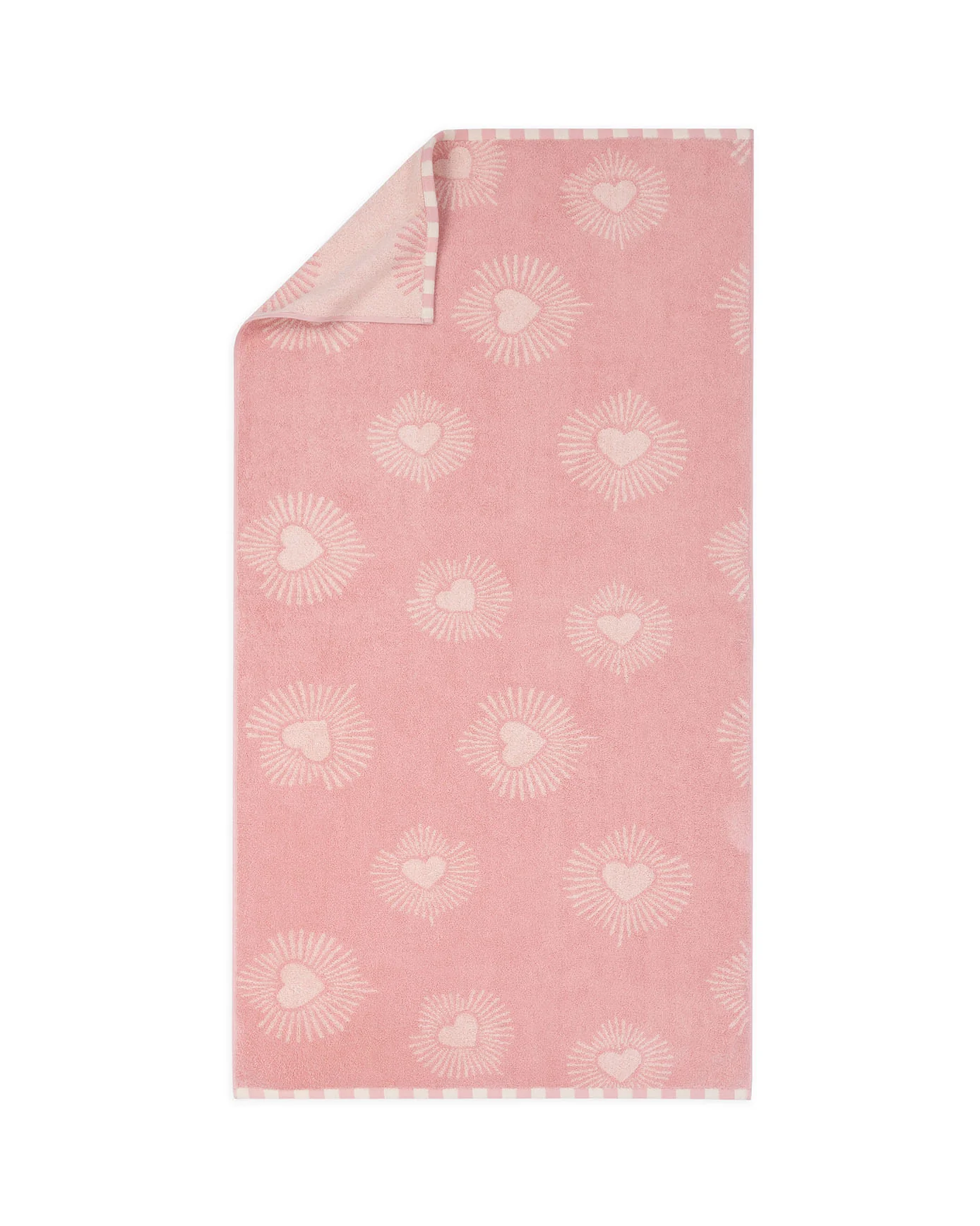 Cotton Radiant Hearts Print Towel - Image 5