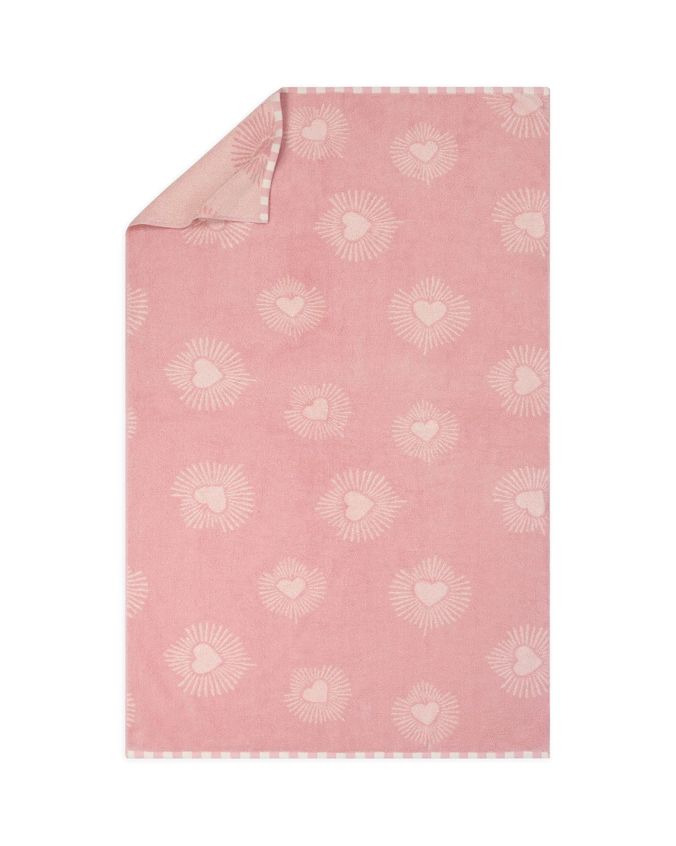 Cotton Radiant Hearts Print Towel - Image 6