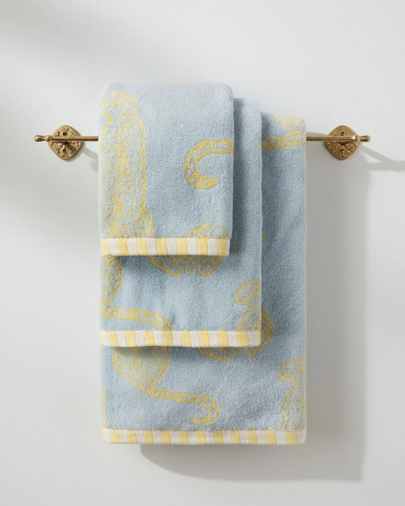 Cotton Resting Leopard Print Towel