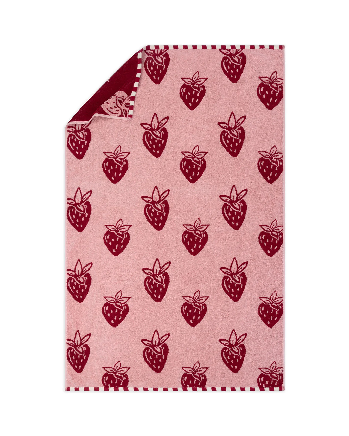 Cotton Strawberry Fields Print Towel - Image 6