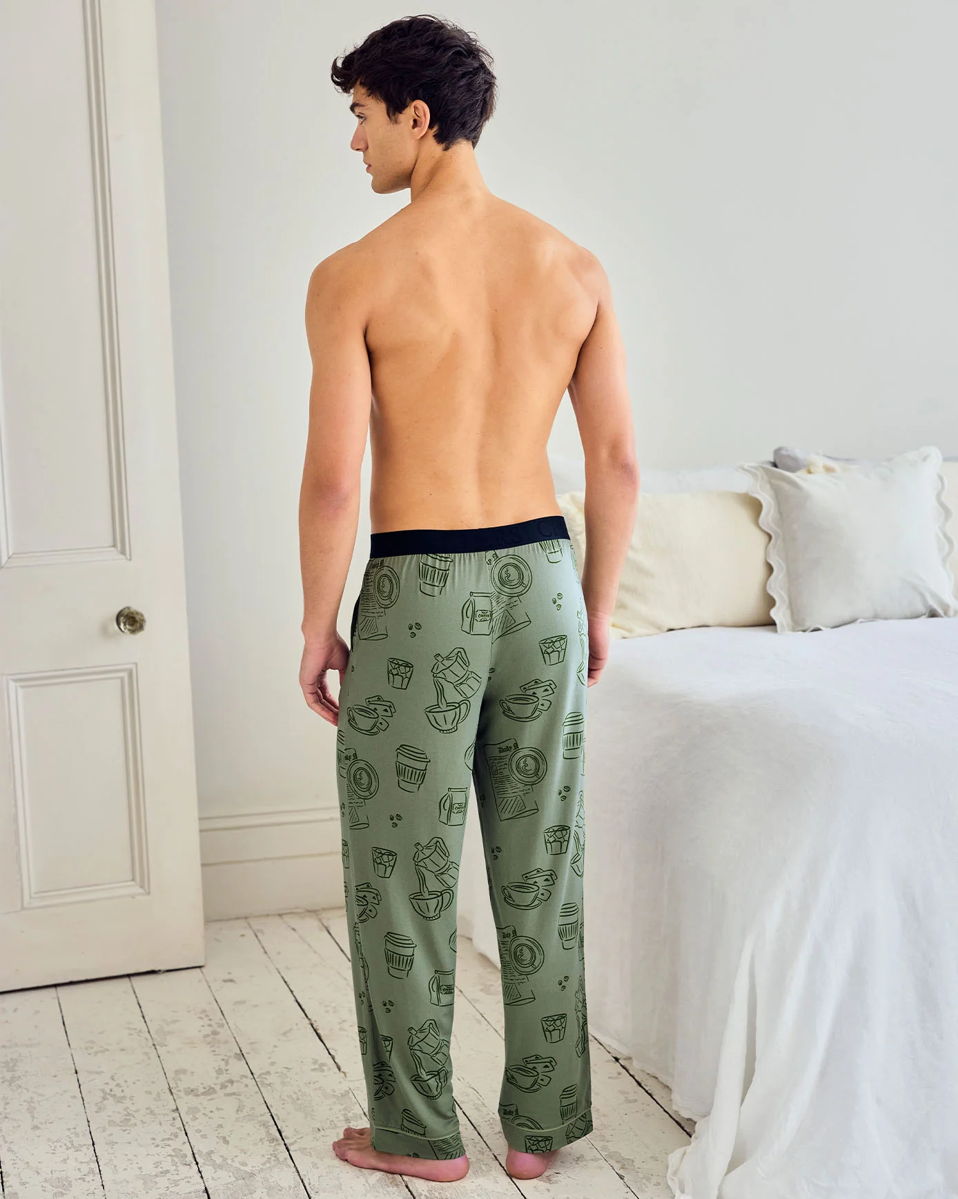 Daily Grind Print Long Pyjama Bottoms - Image 4