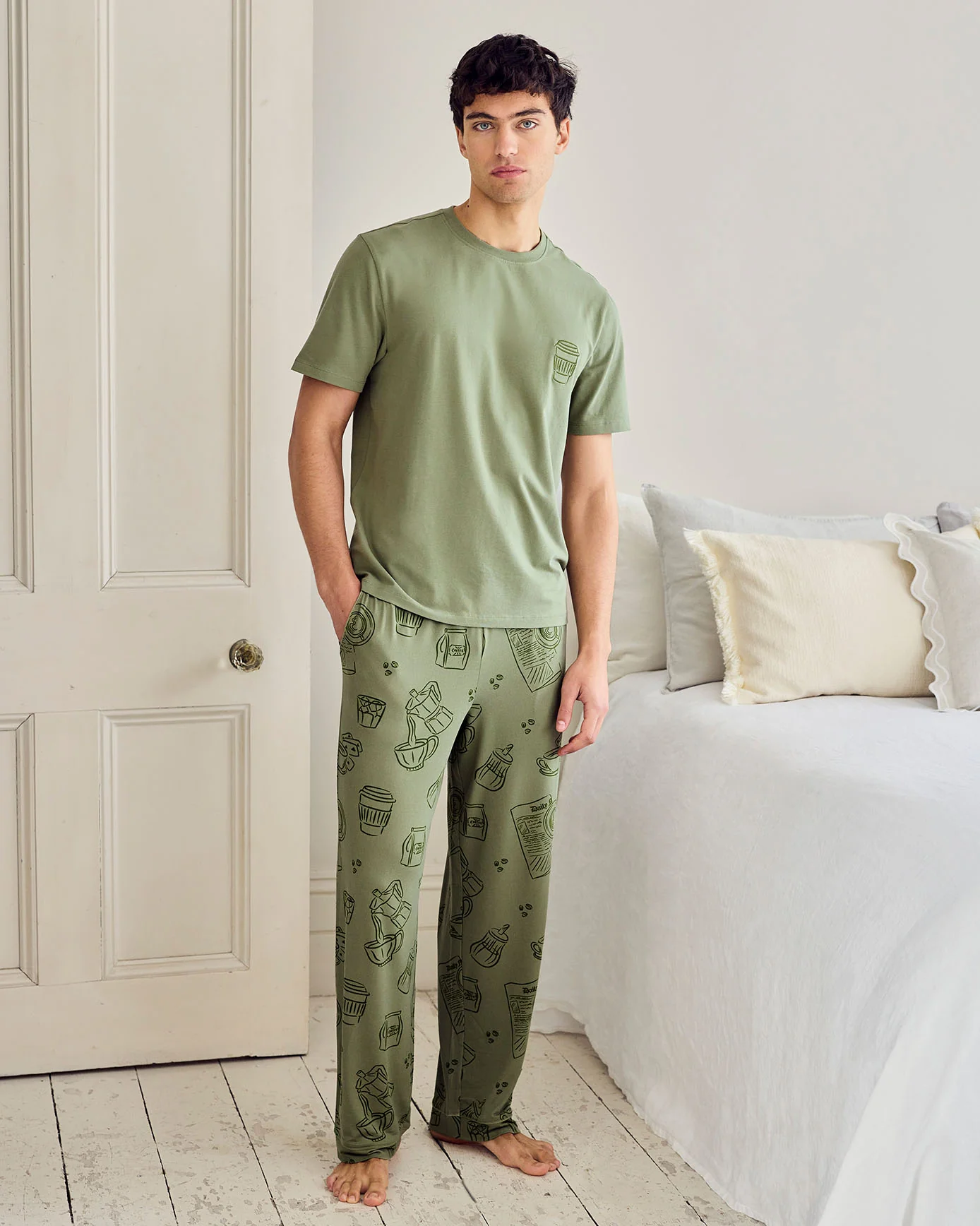 Daily Grind Print Long Pyjama Set