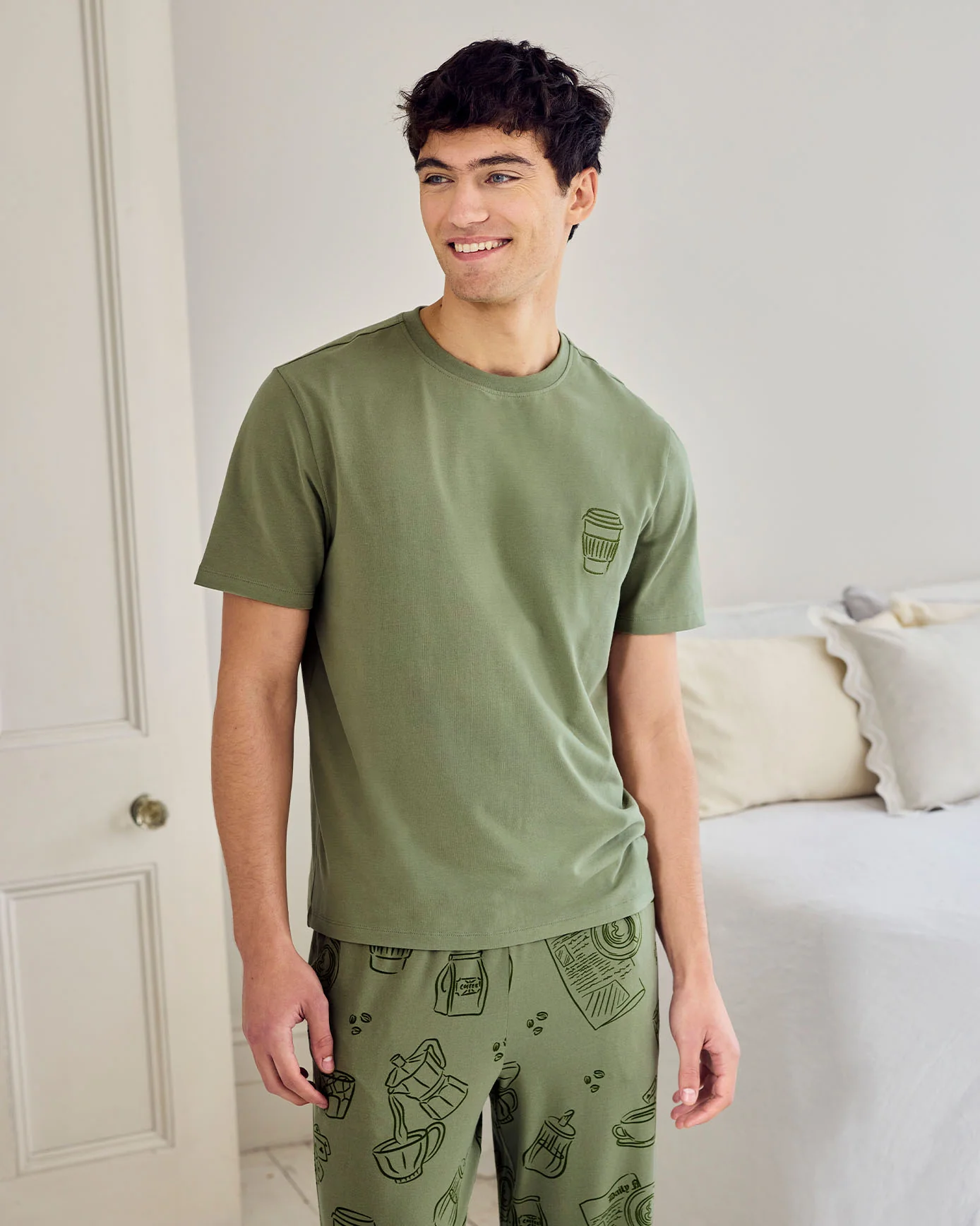 Daily Grind Print Long Pyjama Set - Image 2