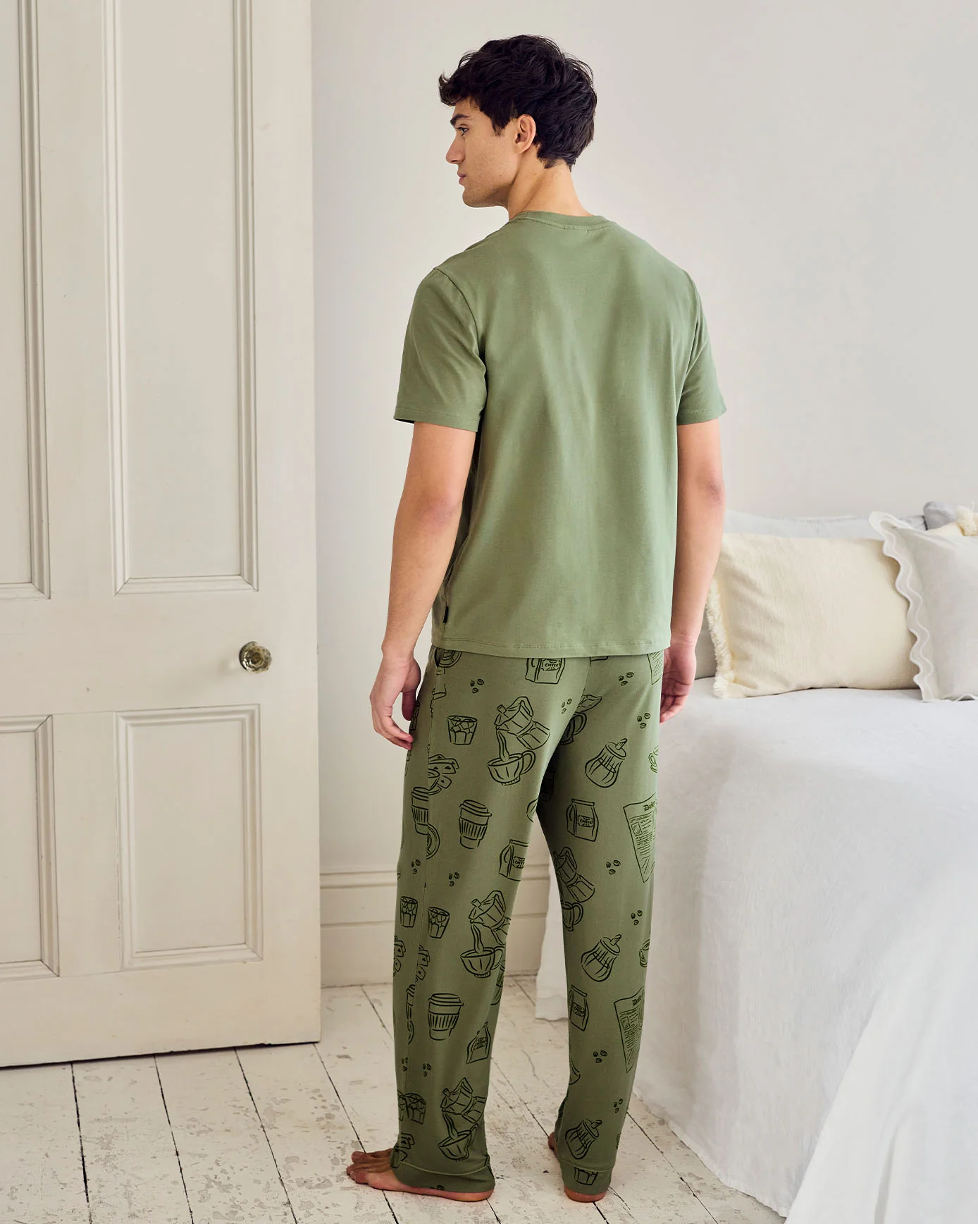 Daily Grind Print Long Pyjama Set - Image 4