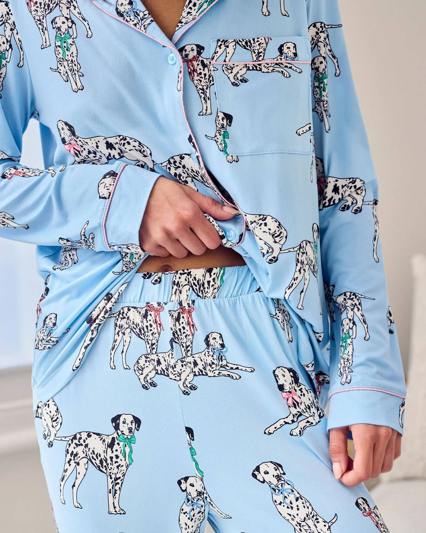 Dalmatian Dogs Print Long Pyjama Set - Image 3