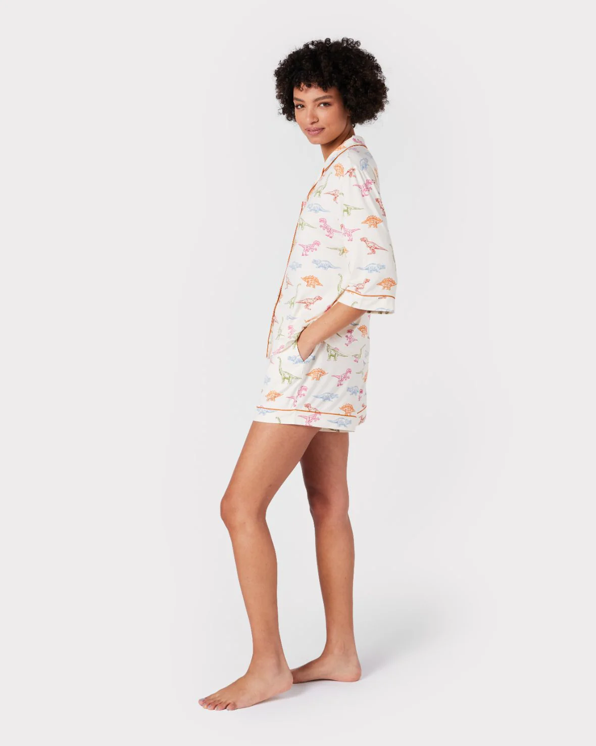 Dinosaur Print Short Pyjama Set - Image 3