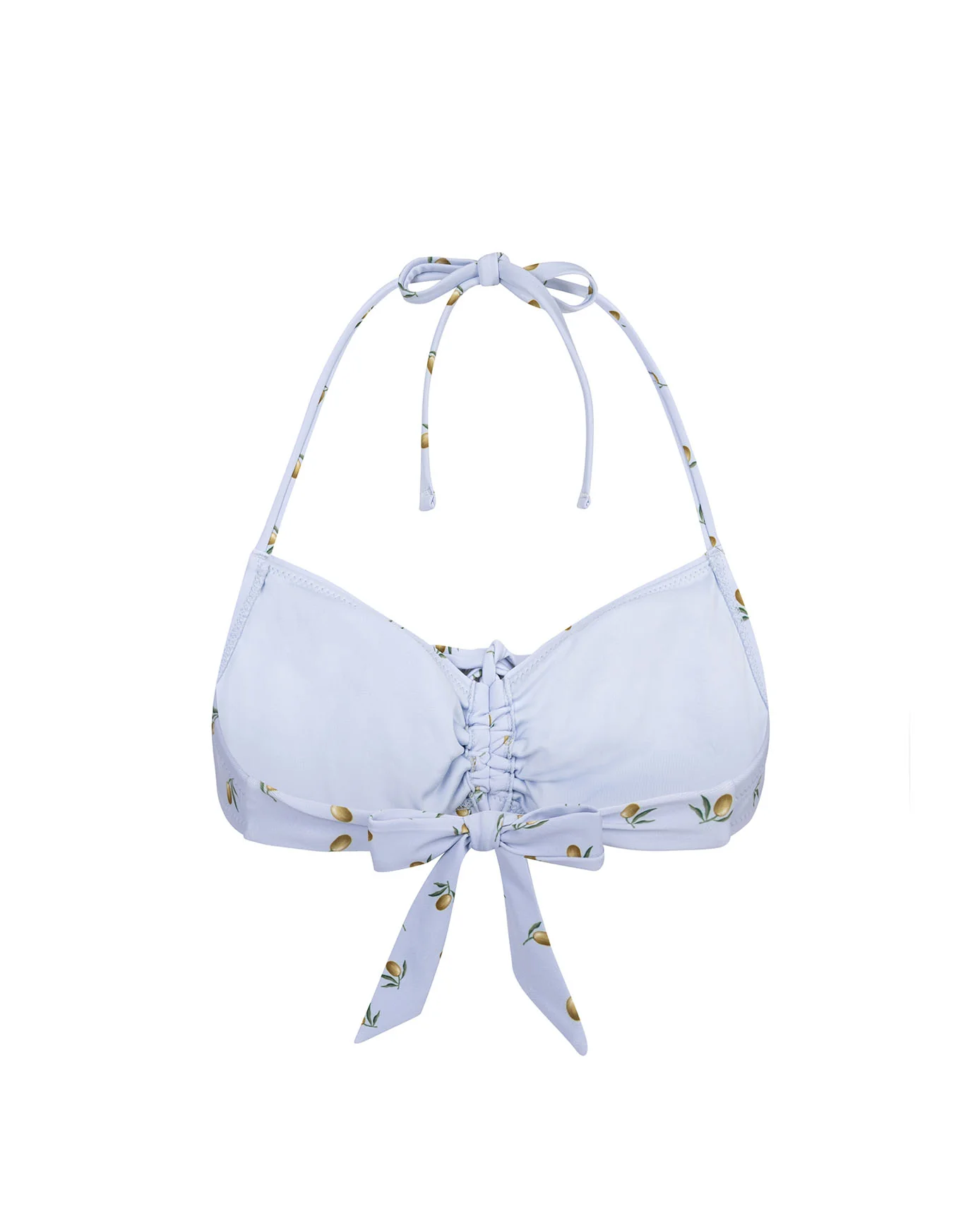 Ditsy Olive Print Halterneck Bikini Top - Image 6