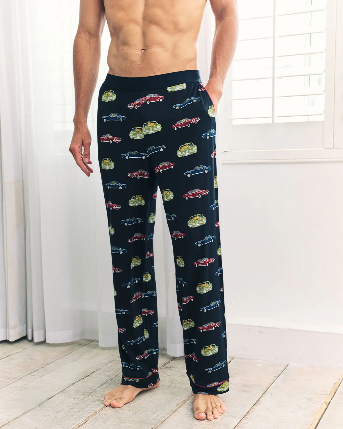 Driving Leopards Print Long Pyjama Bottoms - Image 2