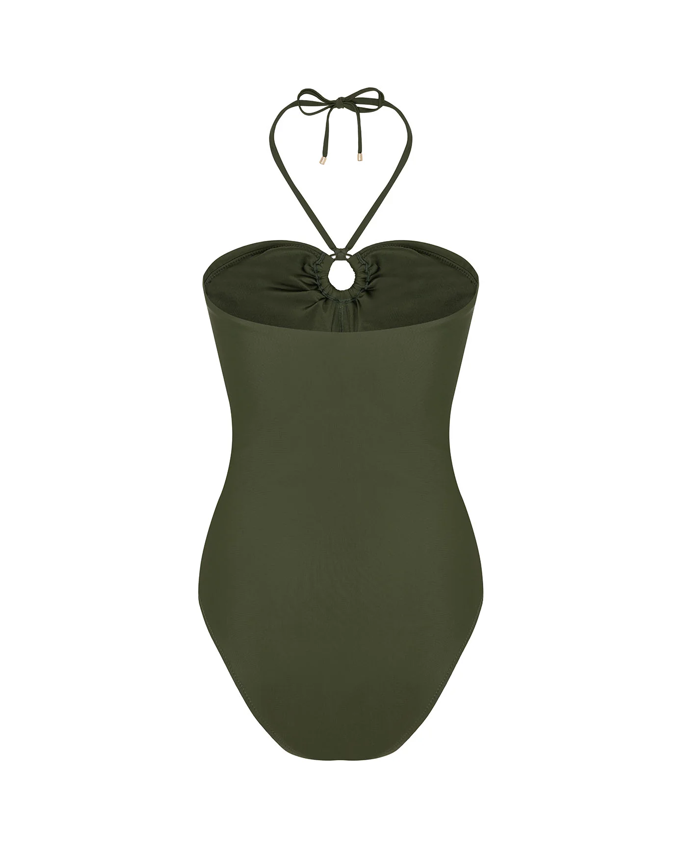 Embroidered Palm Swirl Halterneck Swimsuit - Image 6
