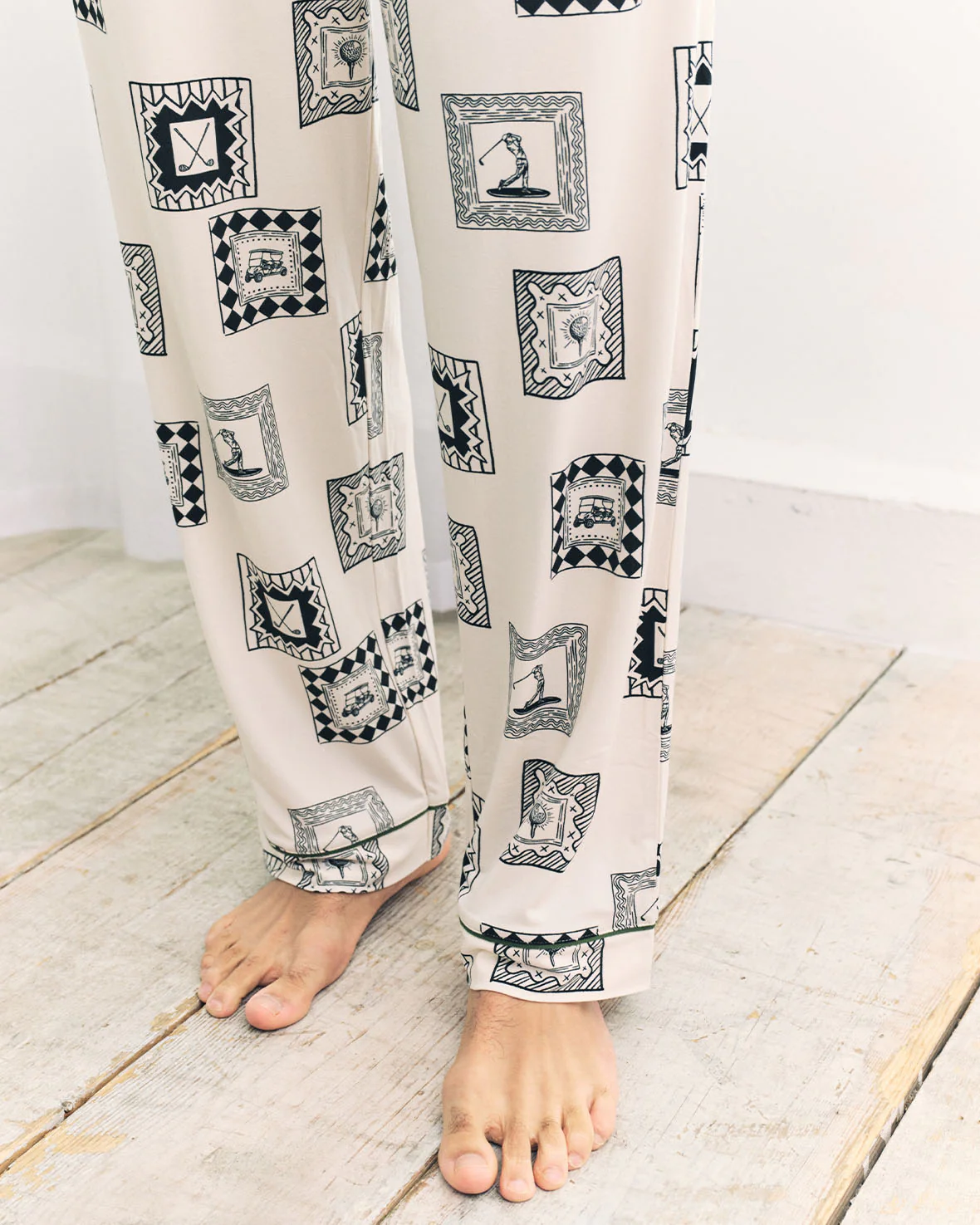 Fairway Frames Print Long Pyjama Bottoms - Image 4
