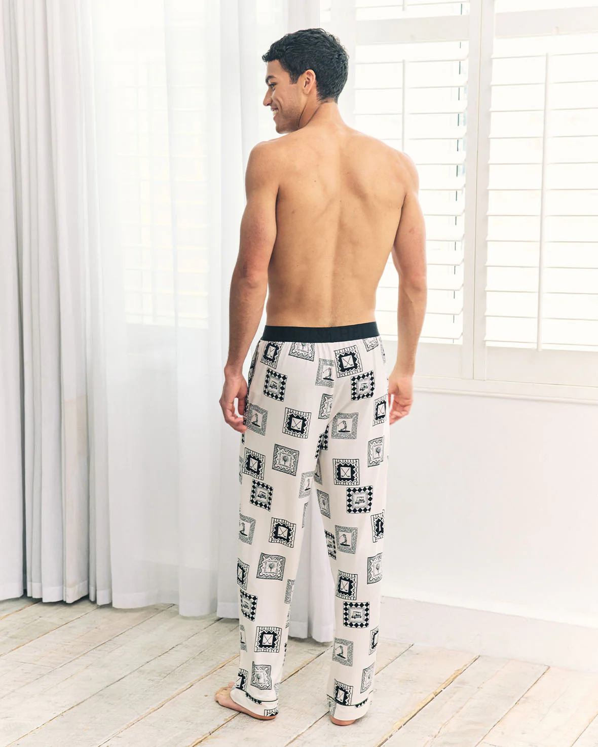 Fairway Frames Print Long Pyjama Bottoms - Image 5