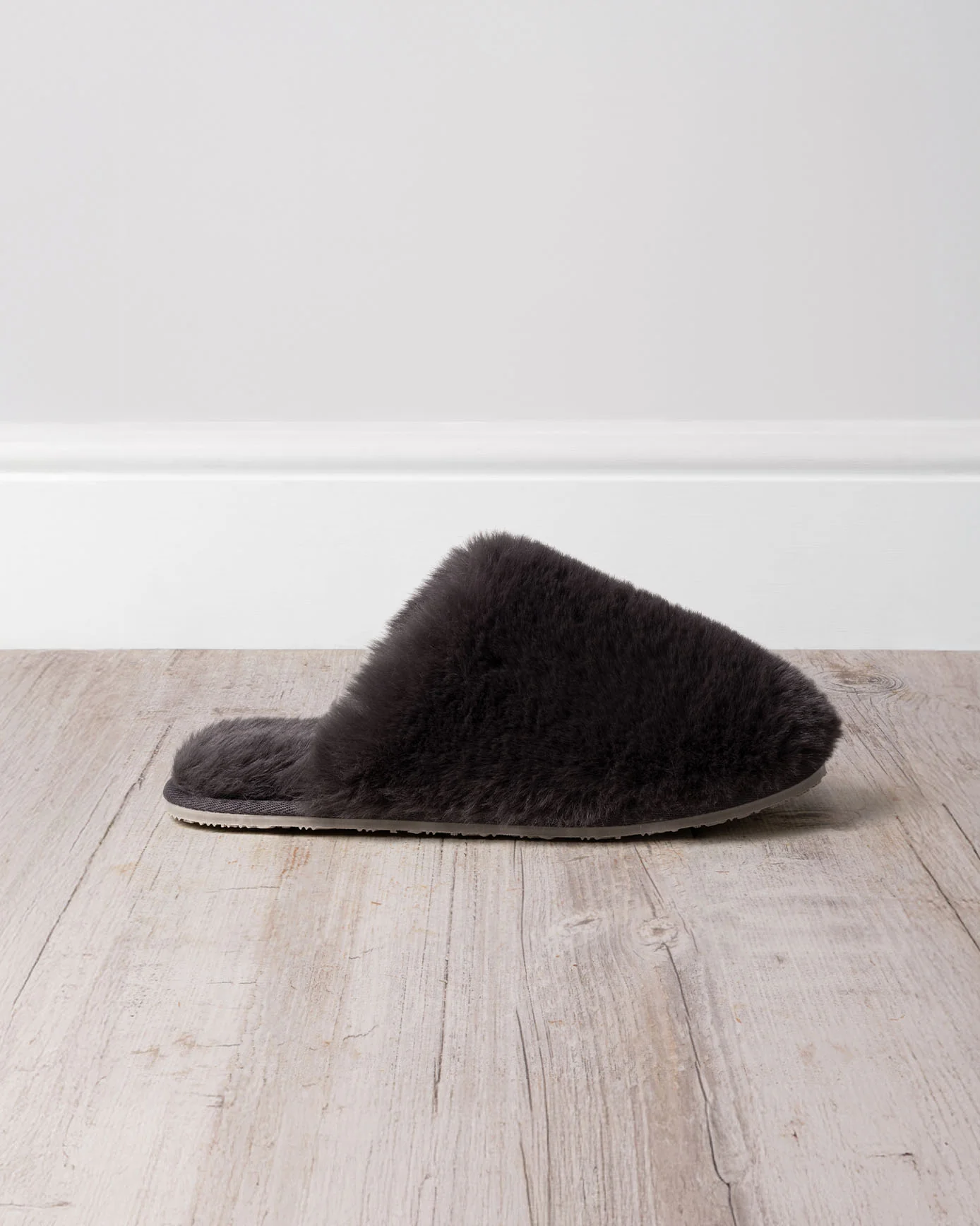 Faux Fur Slip-On Mule Slippers - Image 3