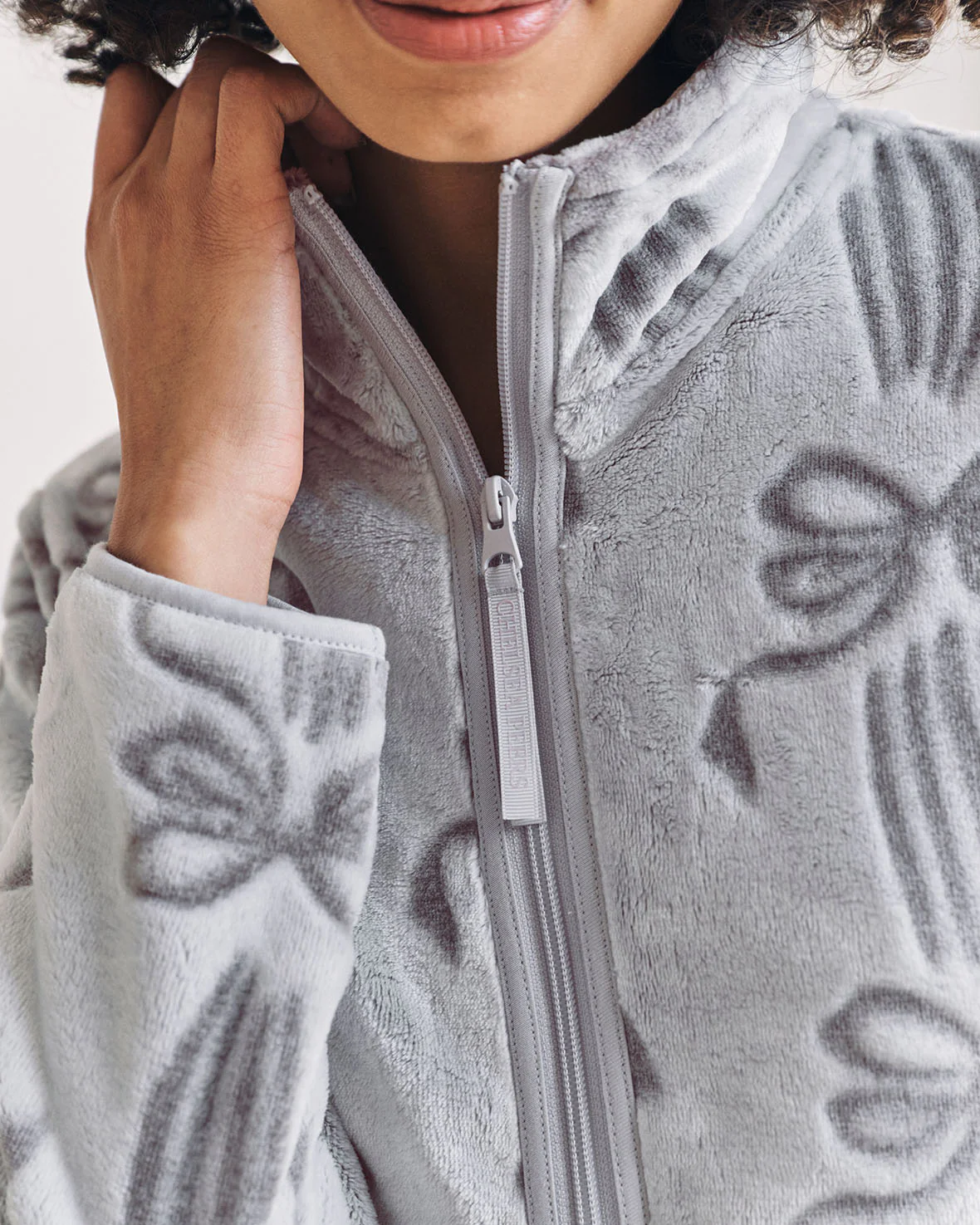 Fleece Burnout Ribbon Bow Jacket & Jogger Co-ord - Image 7
