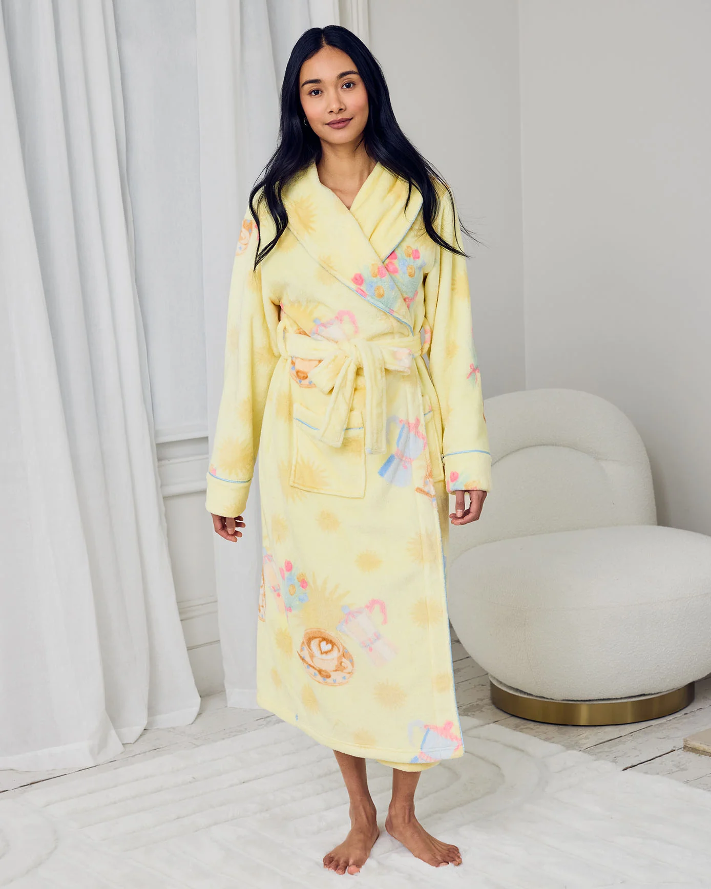 Fleece Slow Mornings Dressing Gown