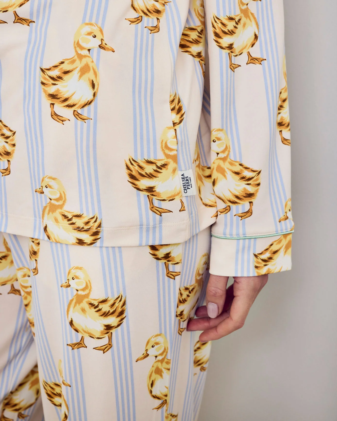 Fluffy Ducklings Stripe Long Pyjama Set - Image 5