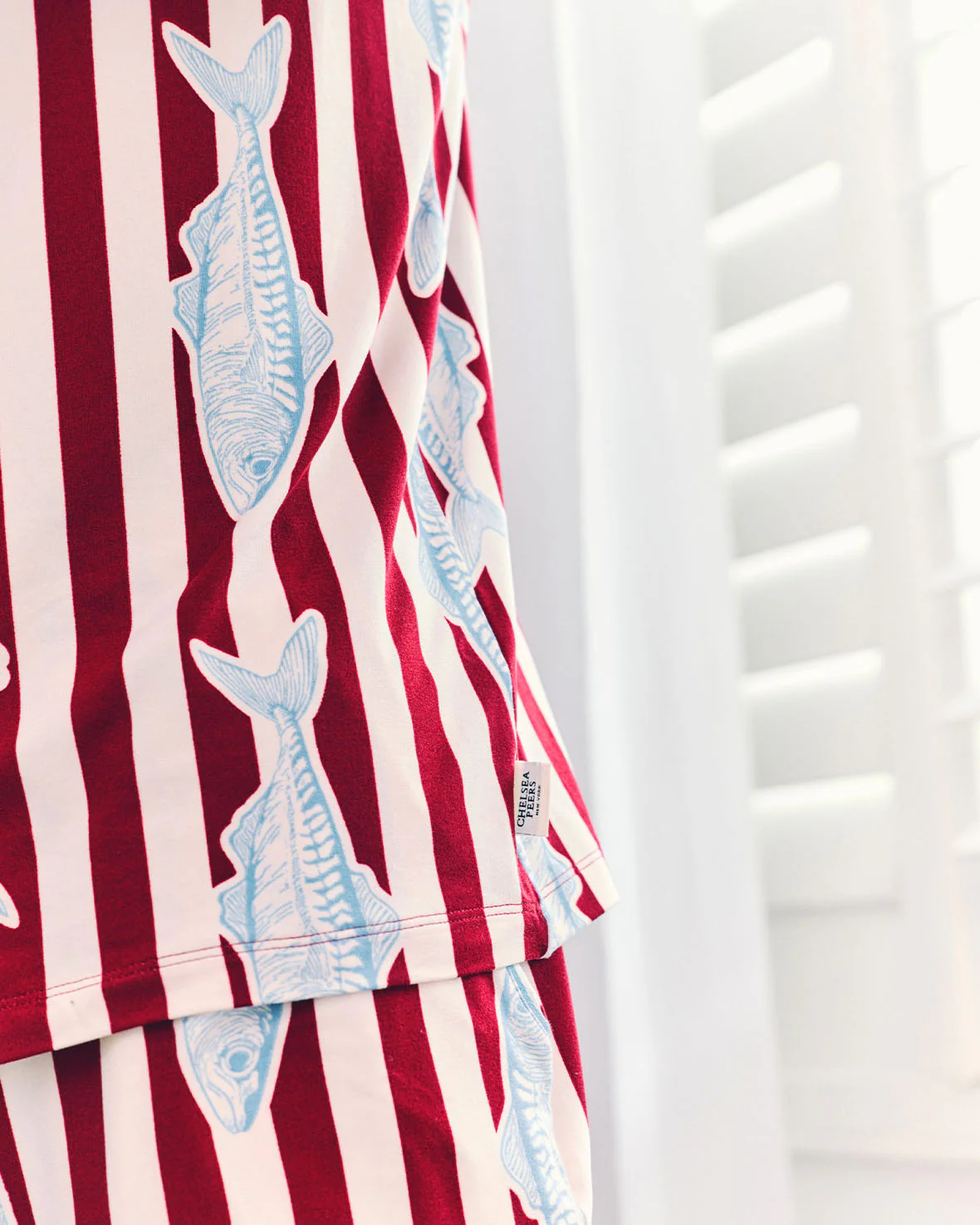 Gone Fishing Stripe Print Short Pyjama Set - Image 6