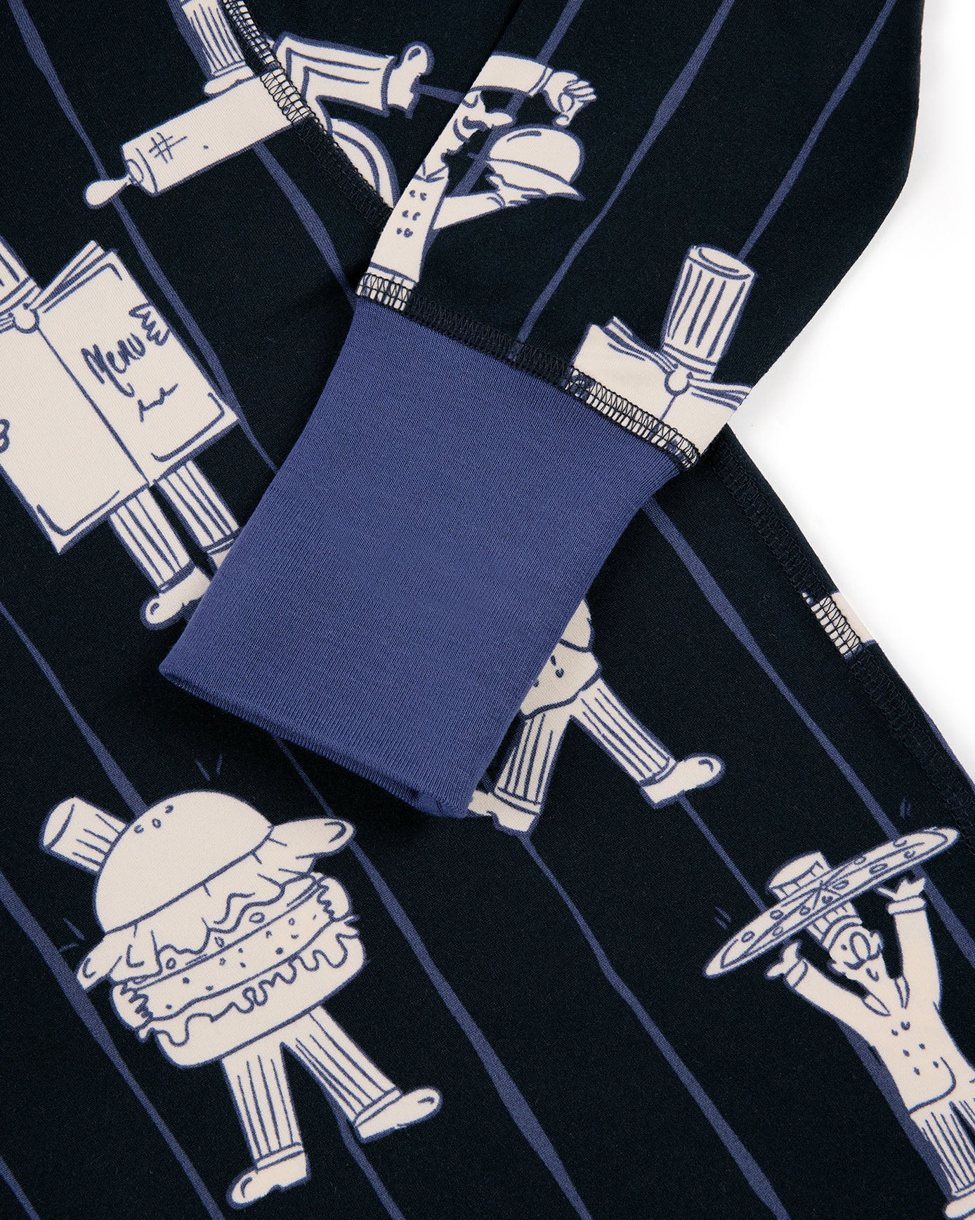 Kids Chef Stripe Long Pyjama Set - Image 2