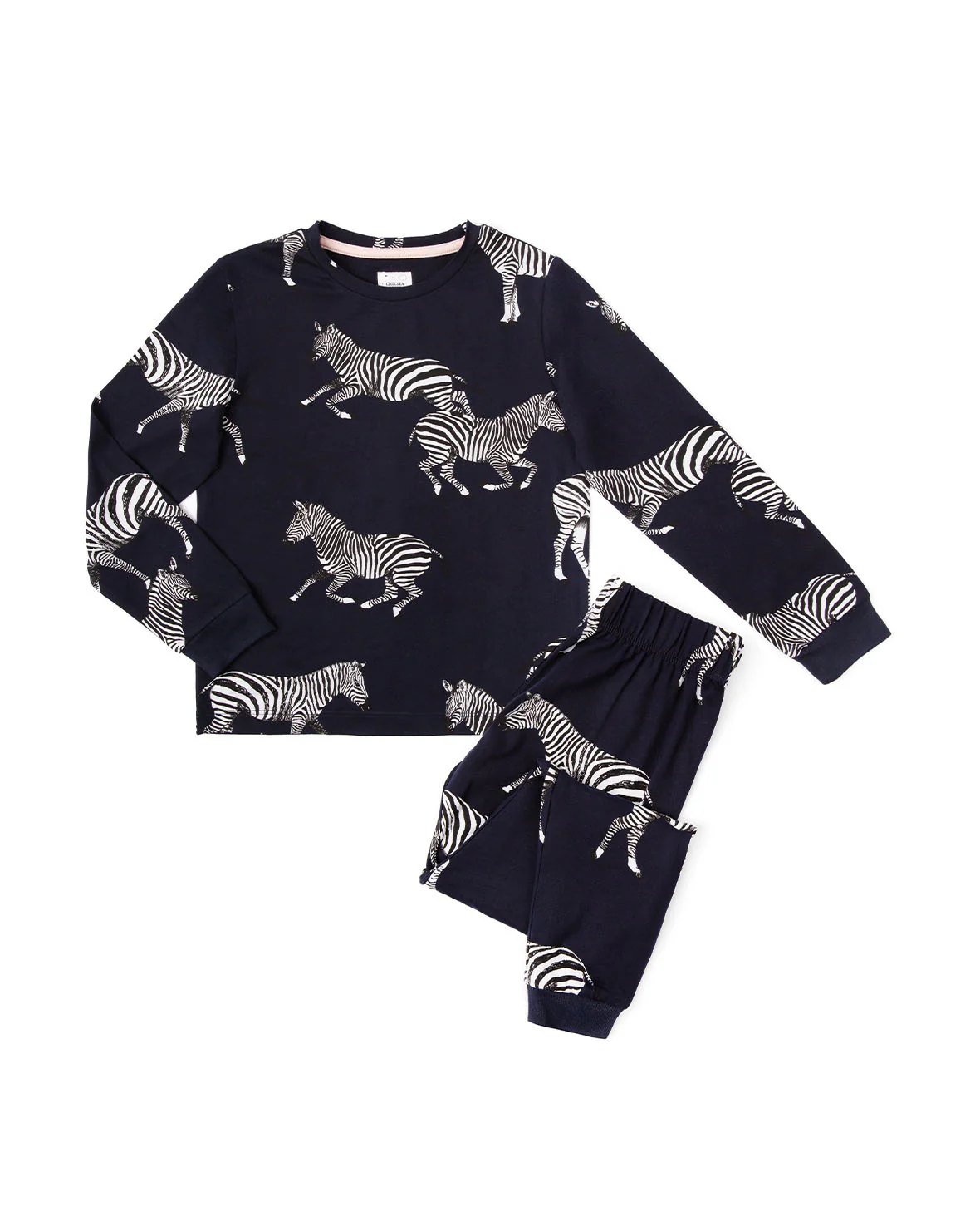 Kids Zebra Print Long Pyjama Set - Image 3