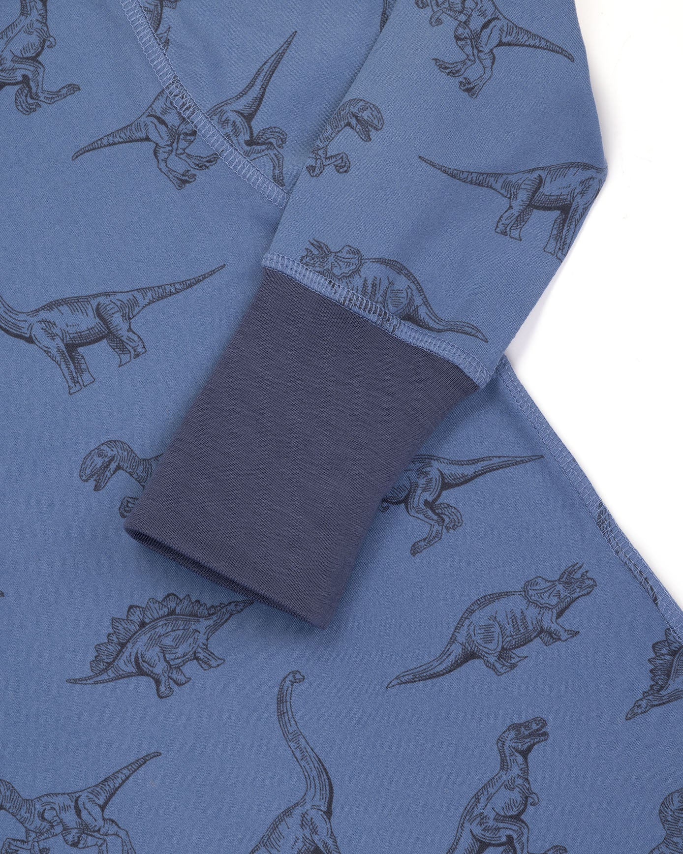 Kids Tonal Dinosaur Print Long Pyjama Set - Image 2