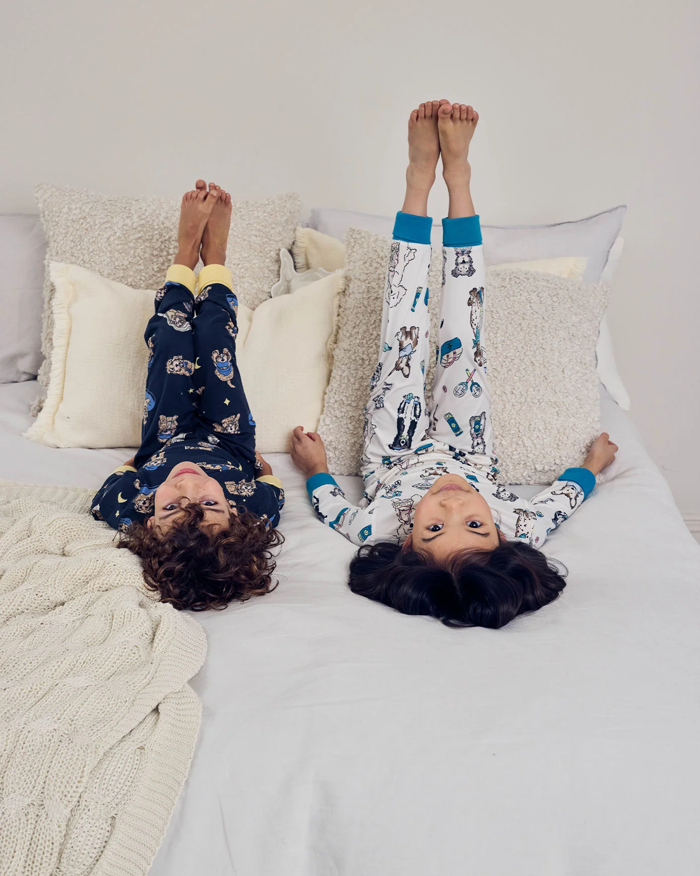 Kids Two Pack Tennis Dogs Print / Cockapoo Snooze Print Long Pyjama Set - Image 3