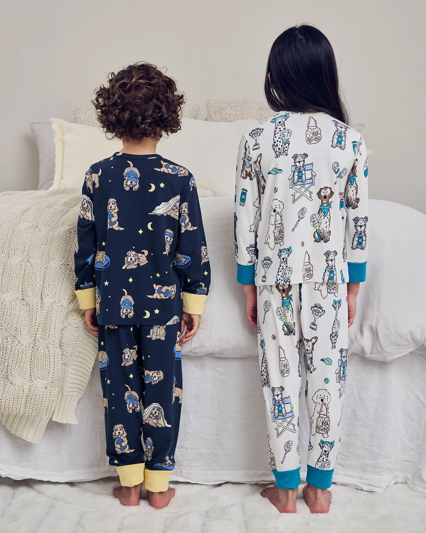 Kids Two Pack Tennis Dogs Print / Cockapoo Snooze Print Long Pyjama Set - Image 4