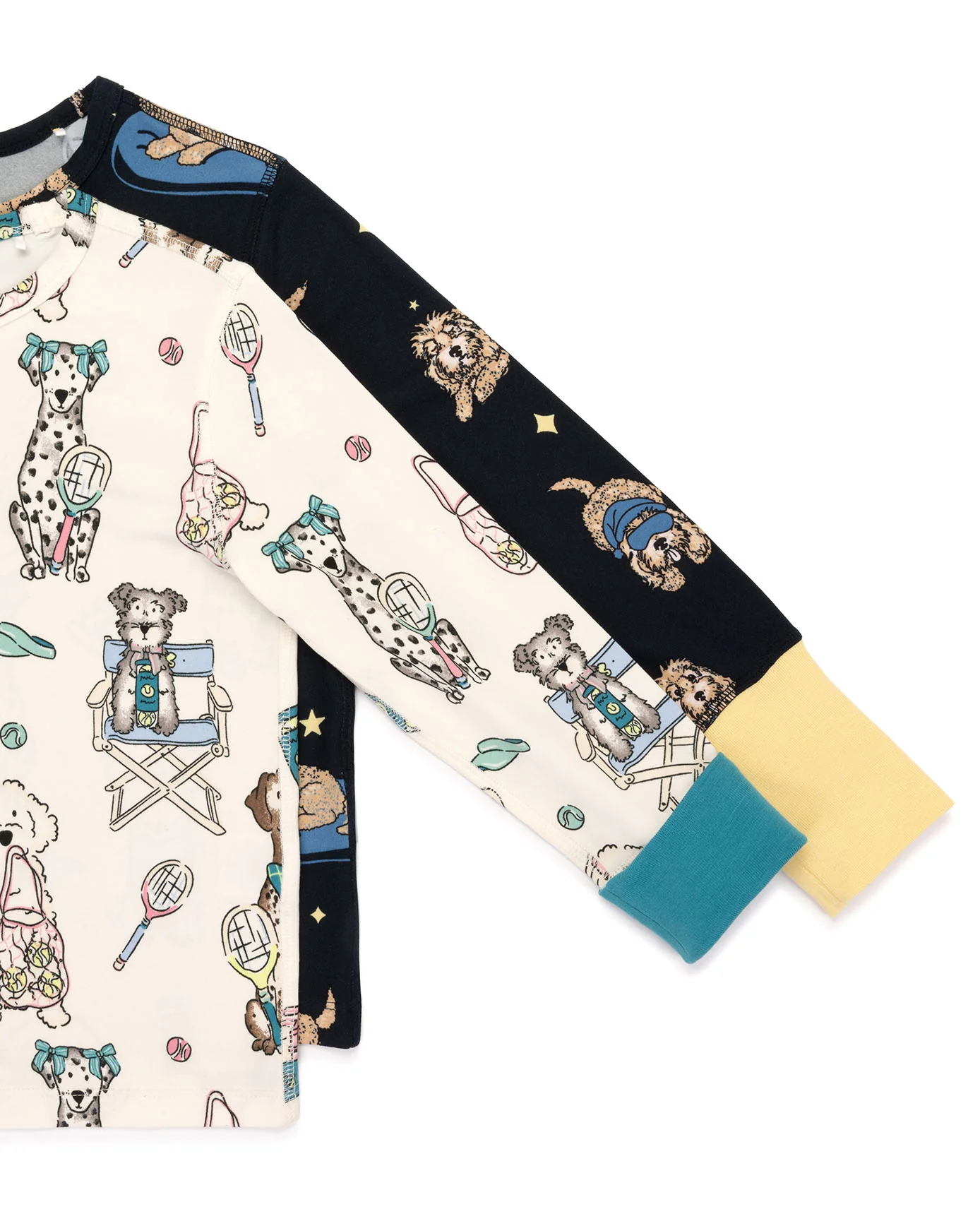Kids Two Pack Tennis Dogs Print / Cockapoo Snooze Print Long Pyjama Set - Image 7