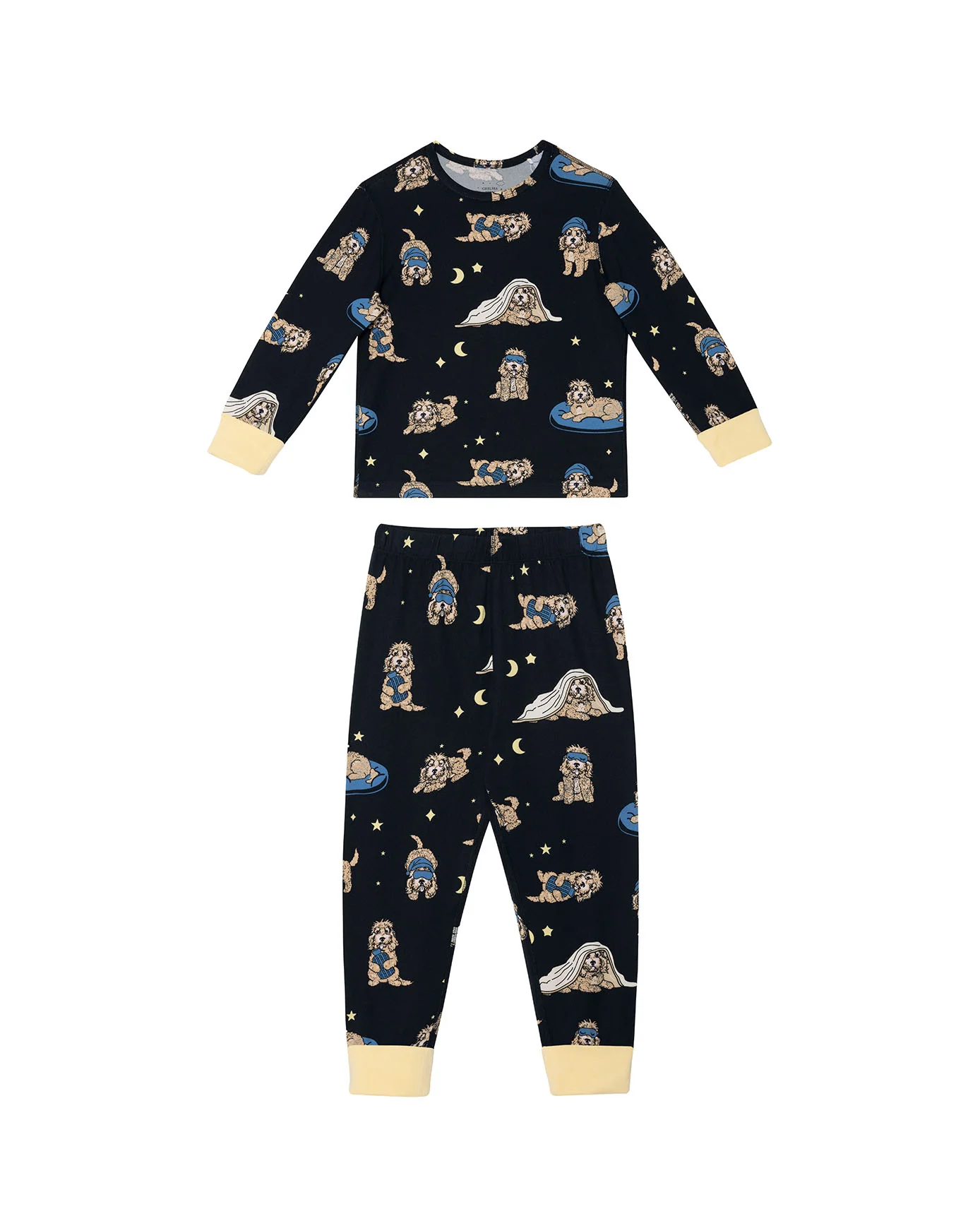 Kids Two Pack Tennis Dogs Print / Cockapoo Snooze Print Long Pyjama Set - Image 9