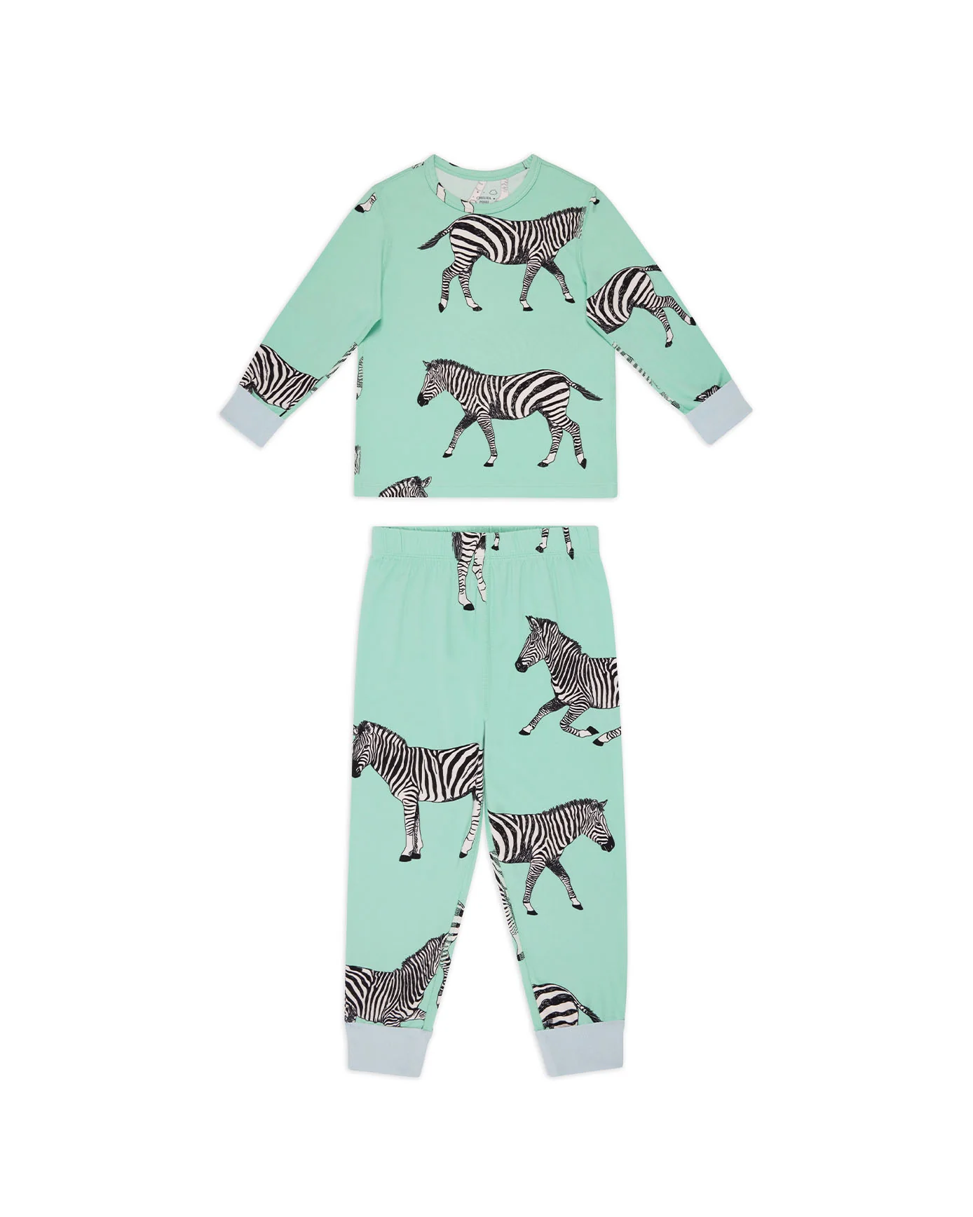 Kids Two Pack Zebra / Tiger Print Long Pyjama Sets - Image 3