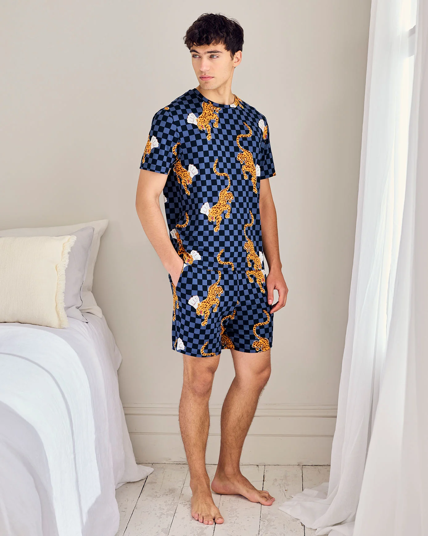 Leopard Chef Print Crew Short Pyjama Set - Image 2