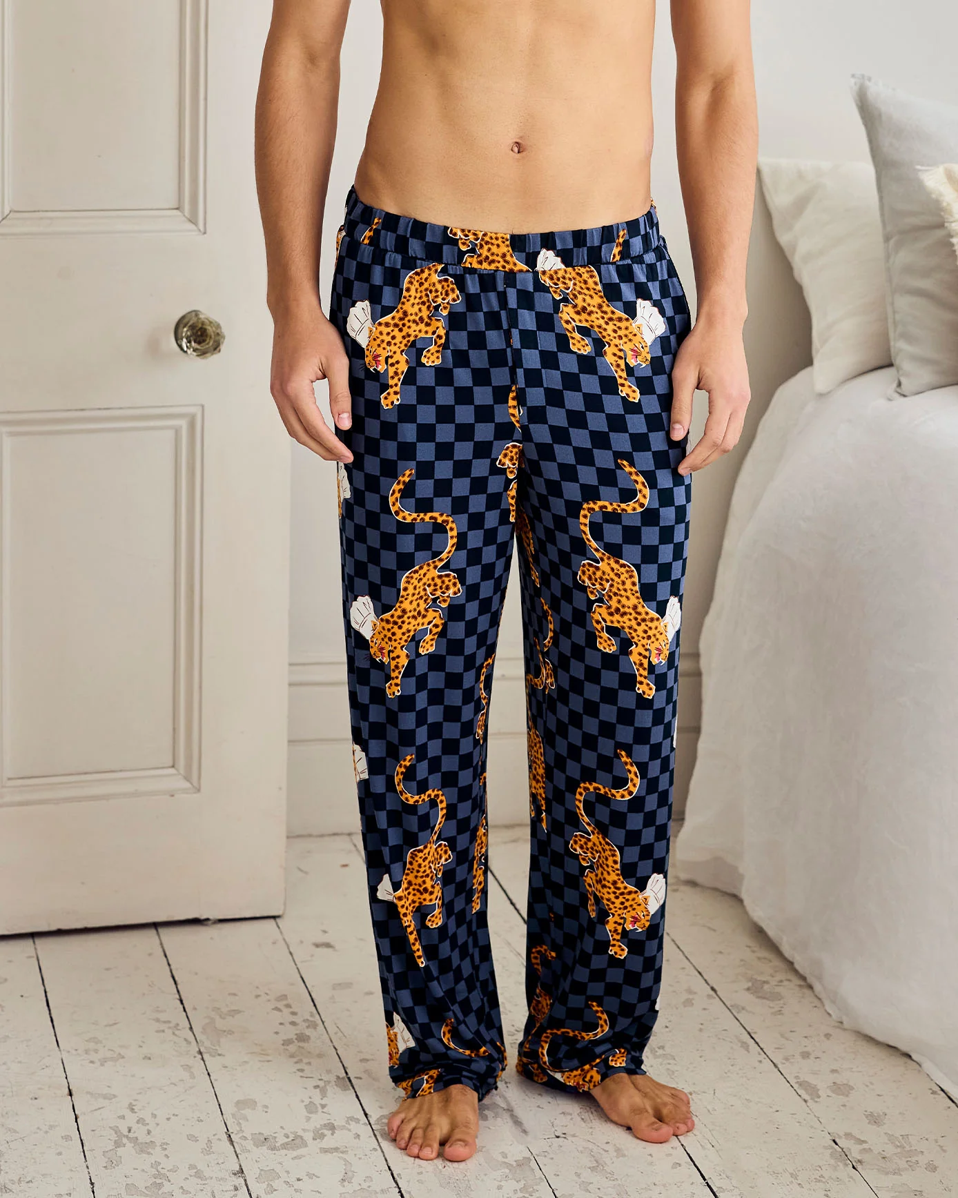 Leopard Chef Print Long Pyjama Bottoms - Image 2