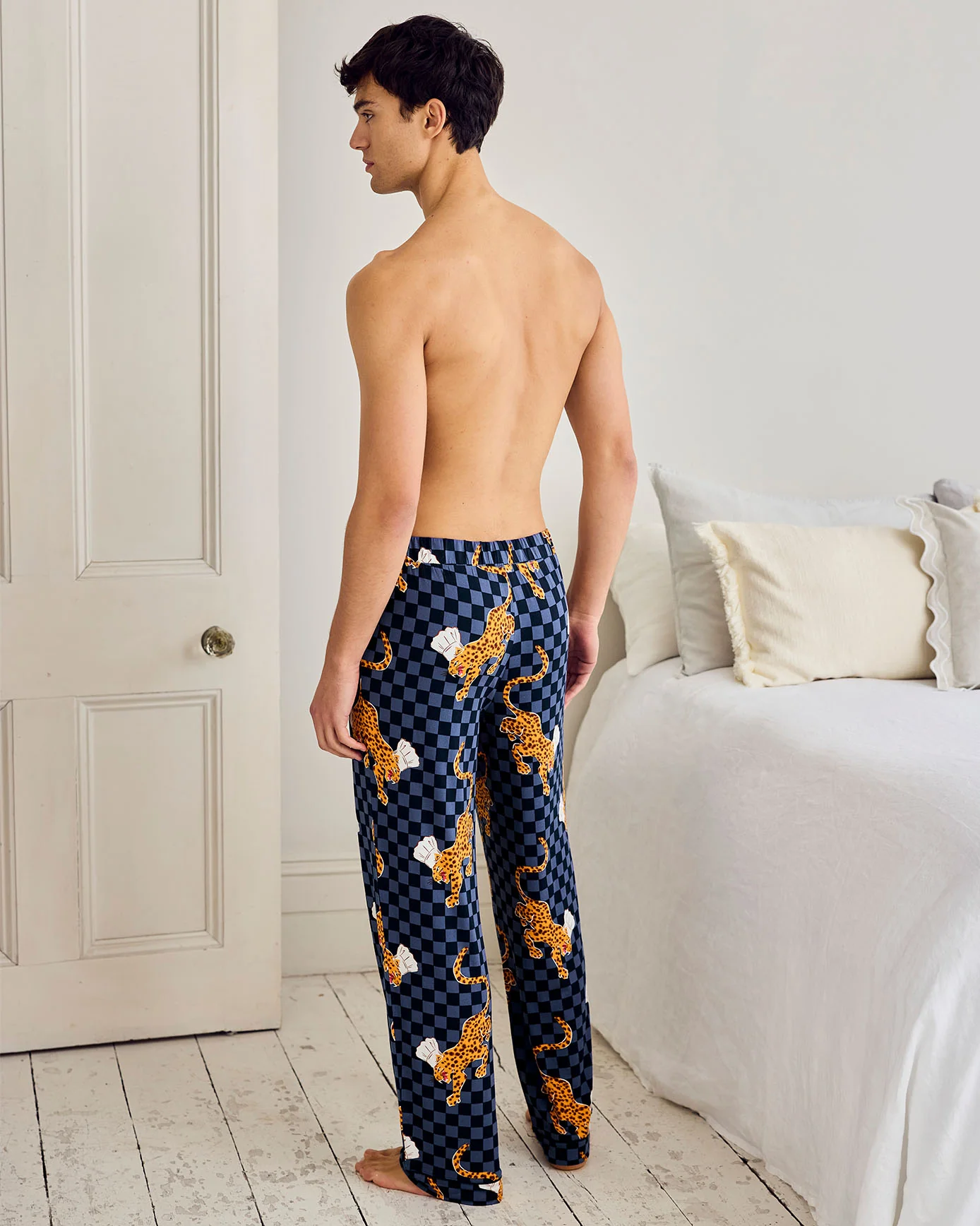 Leopard Chef Print Long Pyjama Bottoms - Image 4