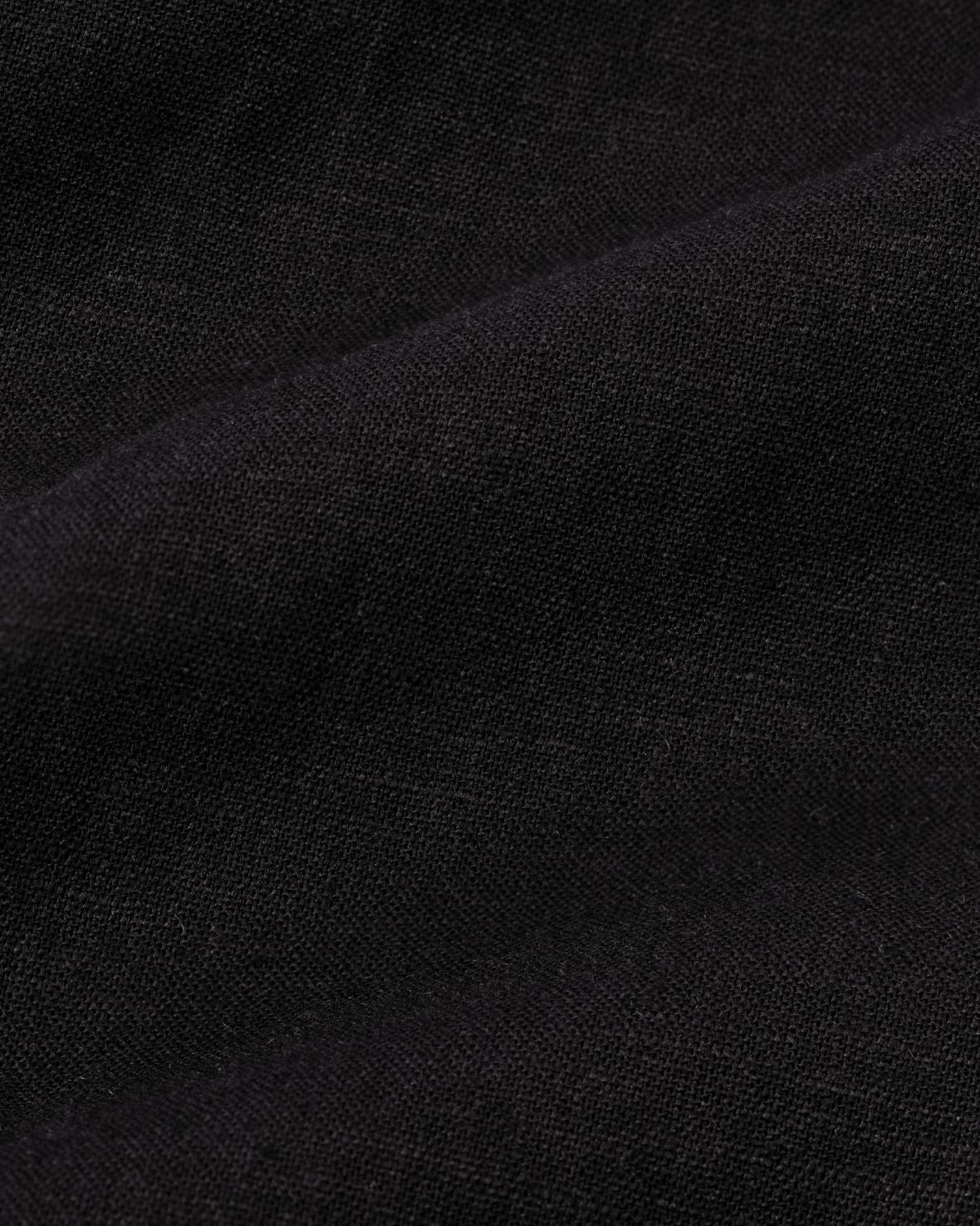 Linen-Blend Embroidered Shirt - Black - Image 6