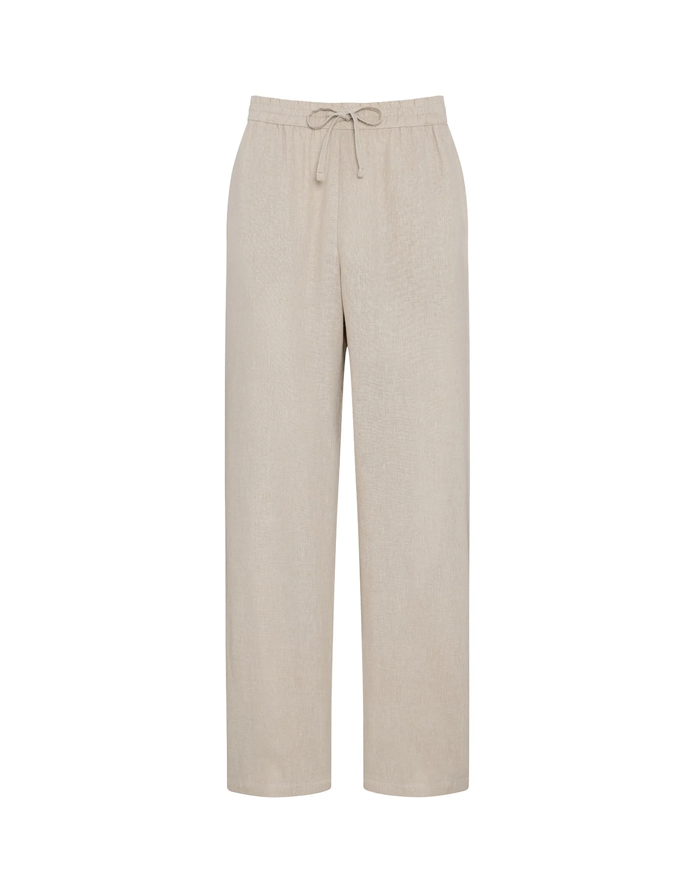 Linen-Blend Relaxed Trousers - Natural - Image 6