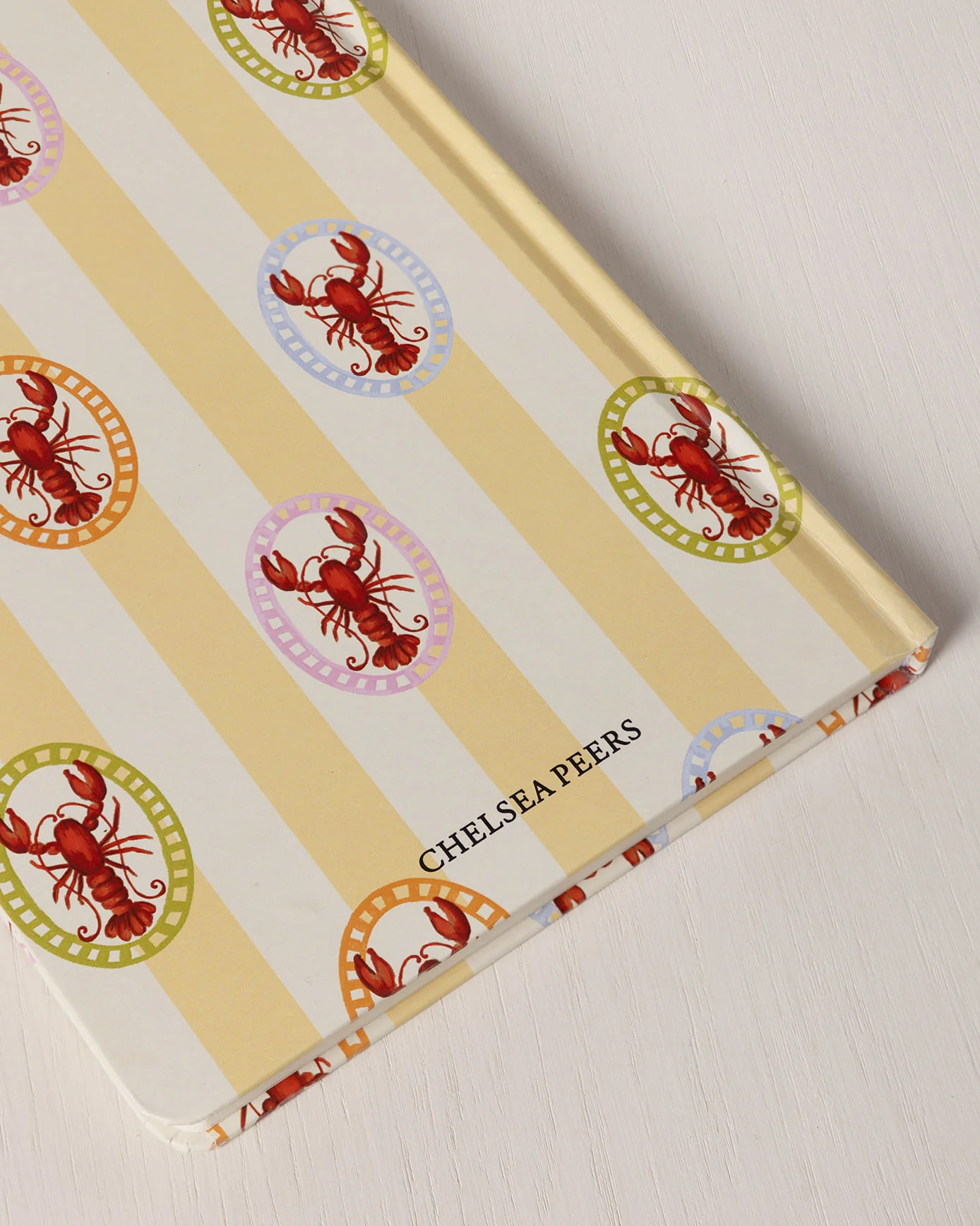 Lobster Stripe Print Hardback Lined Notebook - Image 3