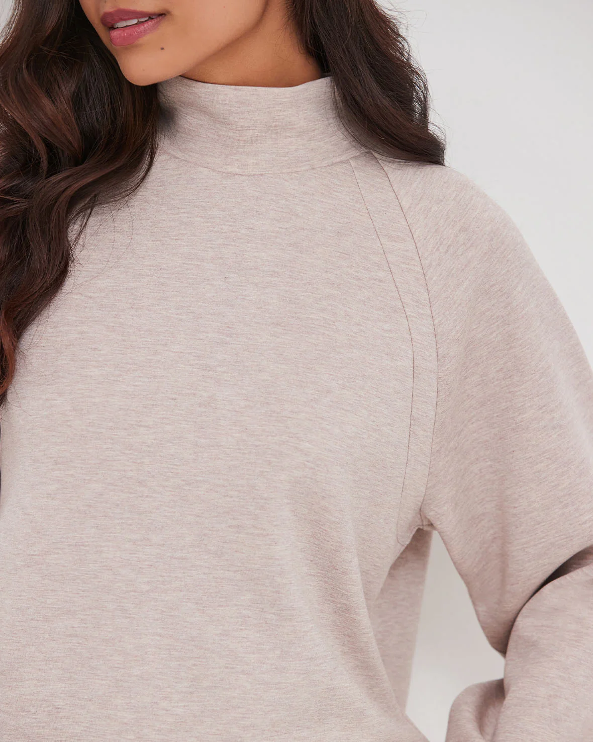 LuxeComfort Scuba Sweatshirt - Camel - Image 4