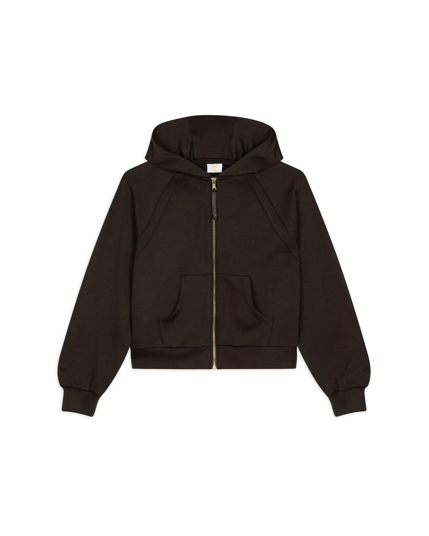 LuxeComfort Scuba Zip Hoodie - Brown - Image 6