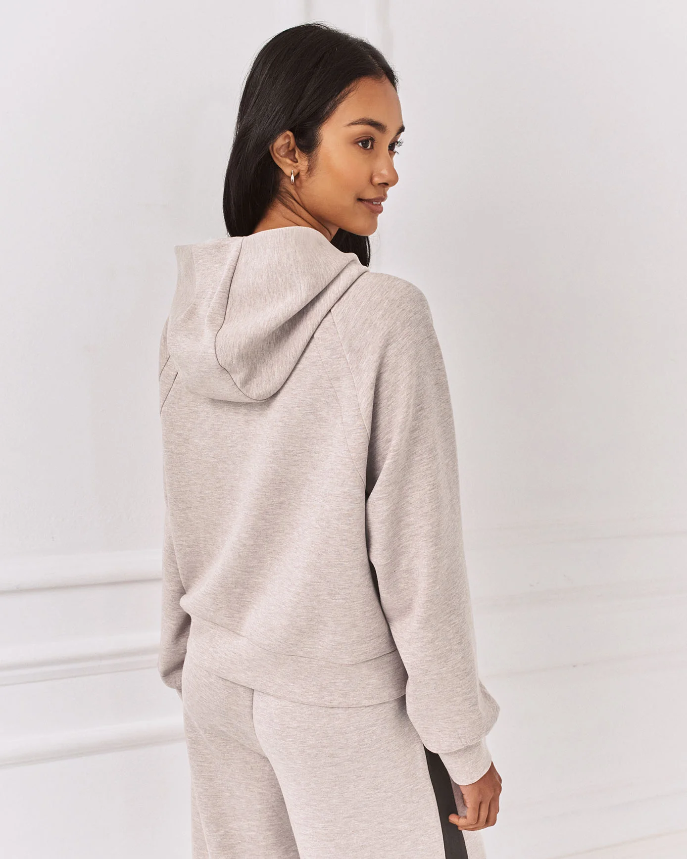 LuxeComfort Scuba Zip Hoodie - Camel - Image 5