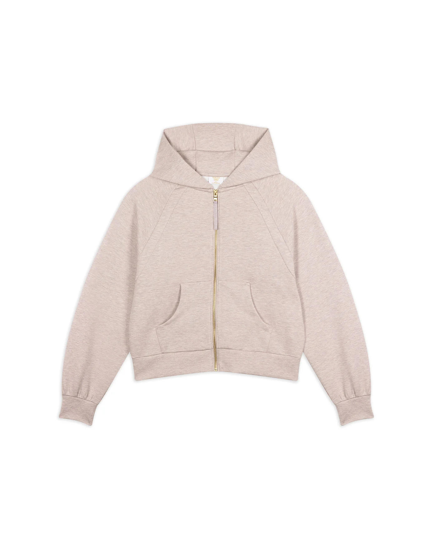 LuxeComfort Scuba Zip Hoodie - Camel - Image 6