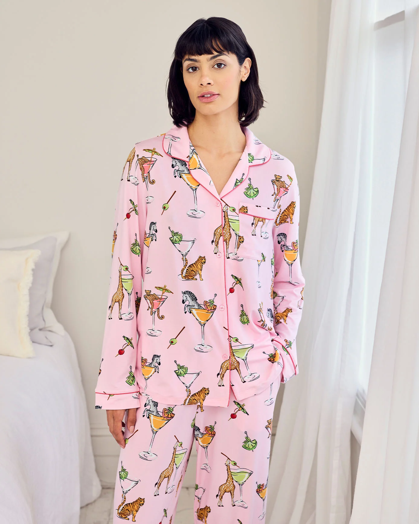 Martini Animals Print Long Pyjama Set - Image 2