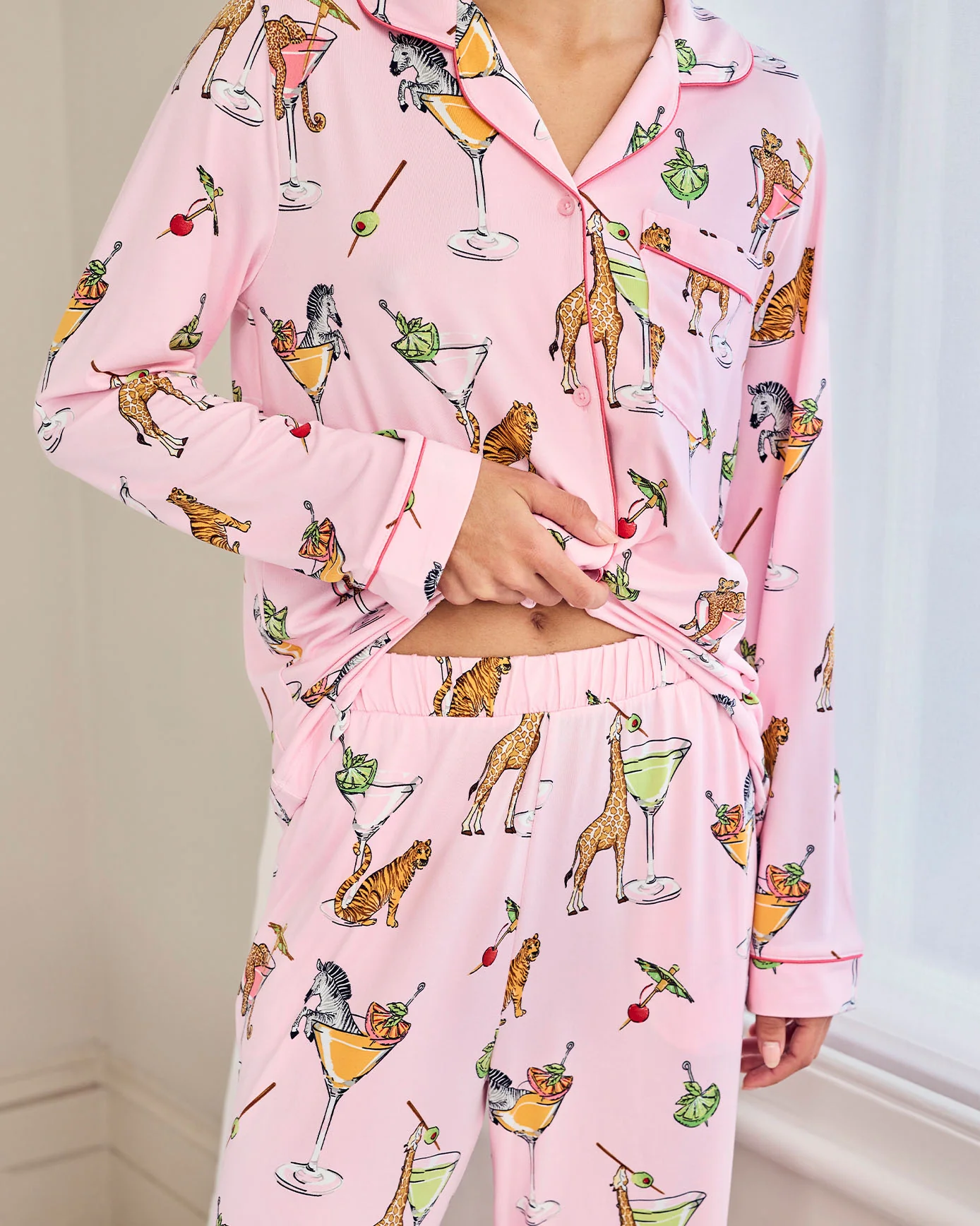Martini Animals Print Long Pyjama Set - Image 3