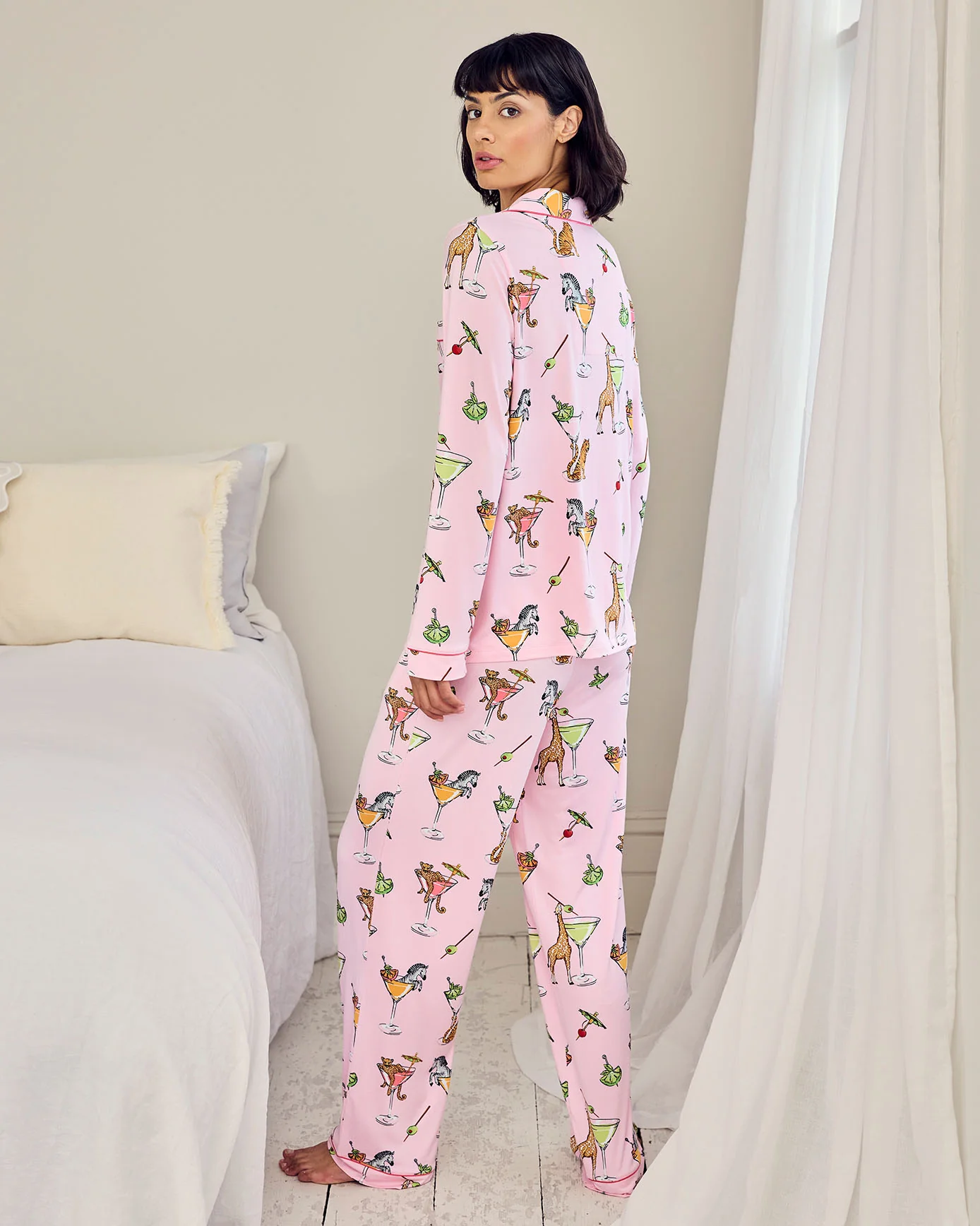 Martini Animals Print Long Pyjama Set - Image 4