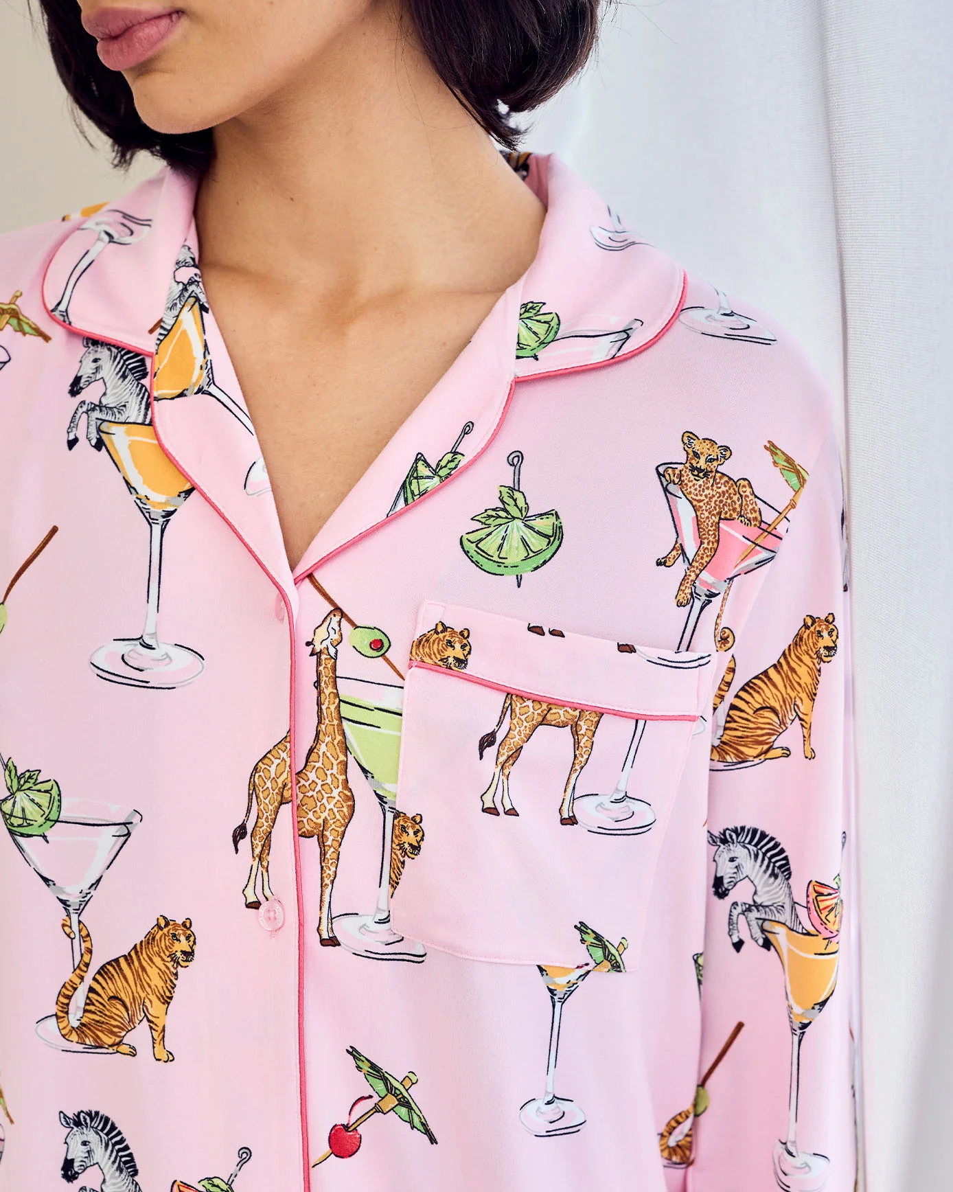 Martini Animals Print Long Pyjama Set - Image 5