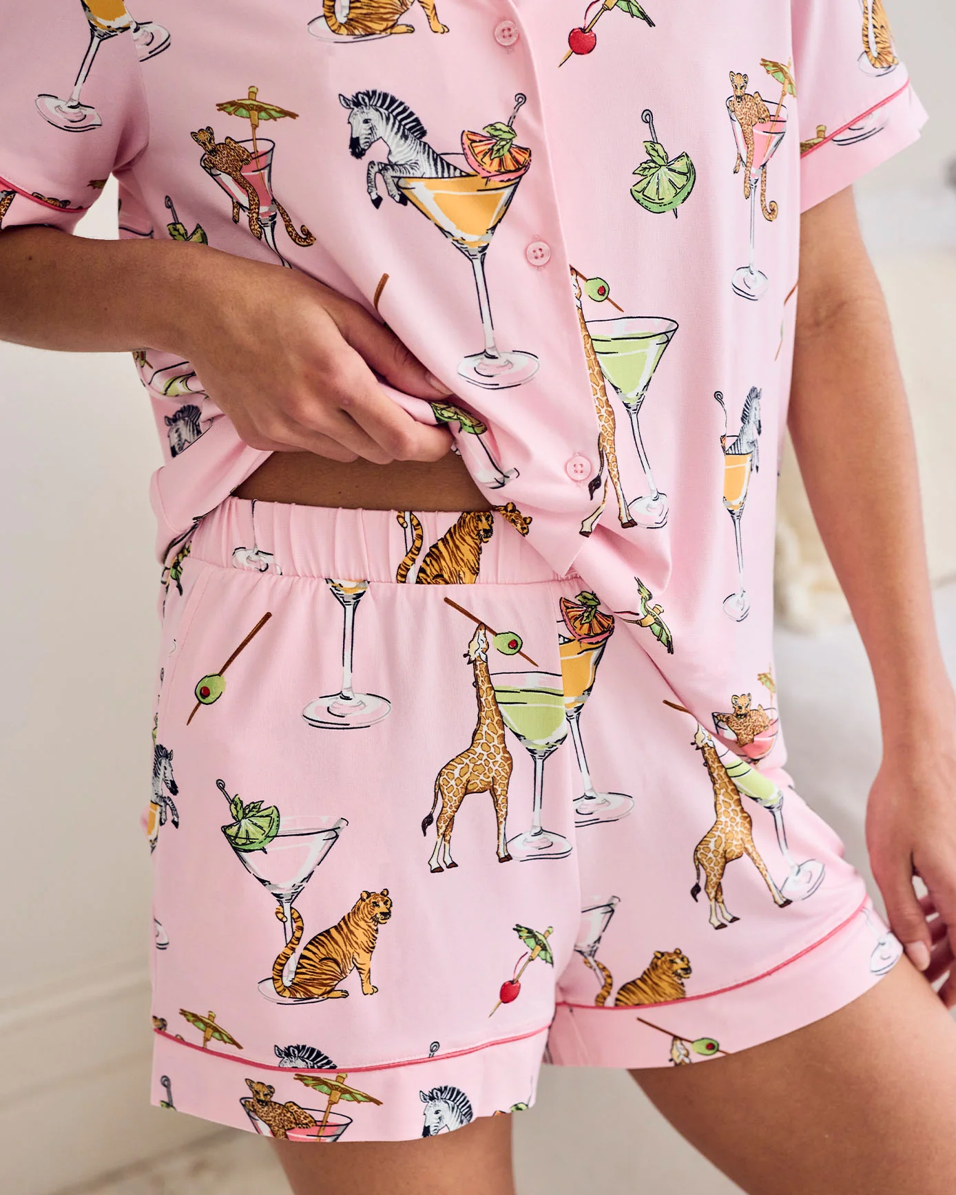 Martini Animals Print Short Pyjama Set - Image 3