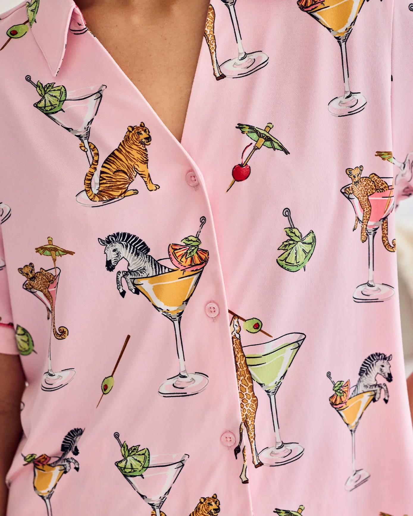 Martini Animals Print Short Pyjama Set - Image 5