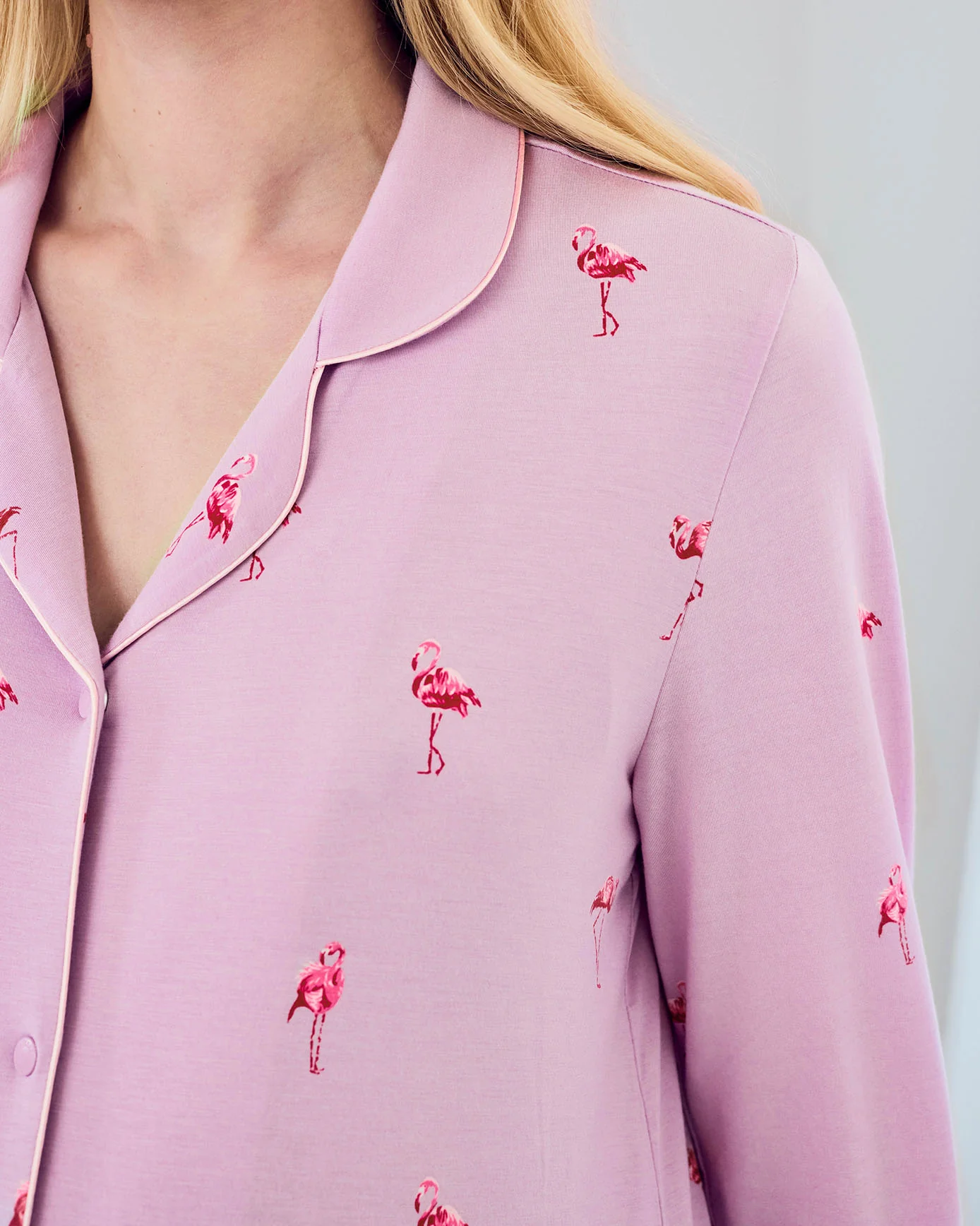 Maternity TENCEL™ Modal Flamingo Print Nightshirt - Image 5